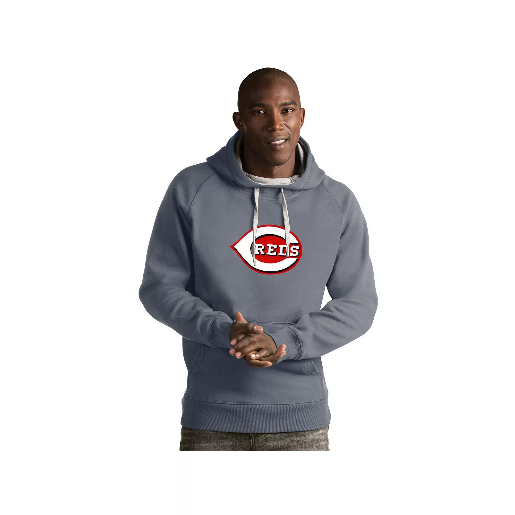 Mens Antigua Cincinnati Reds Victory Logo Hoodie Product Image