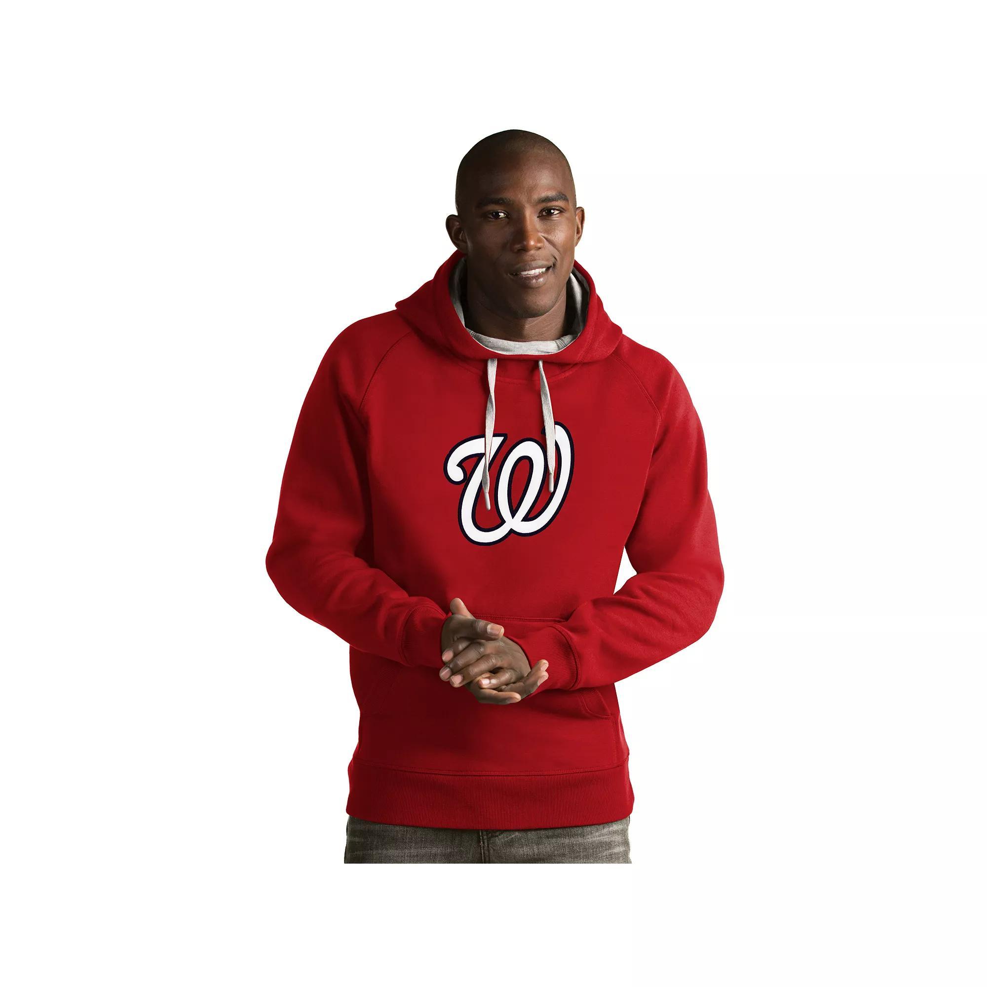 Men's Antigua St. Louis Cardinals Victory Logo Hoodie, Size: Medium, Red Product Image