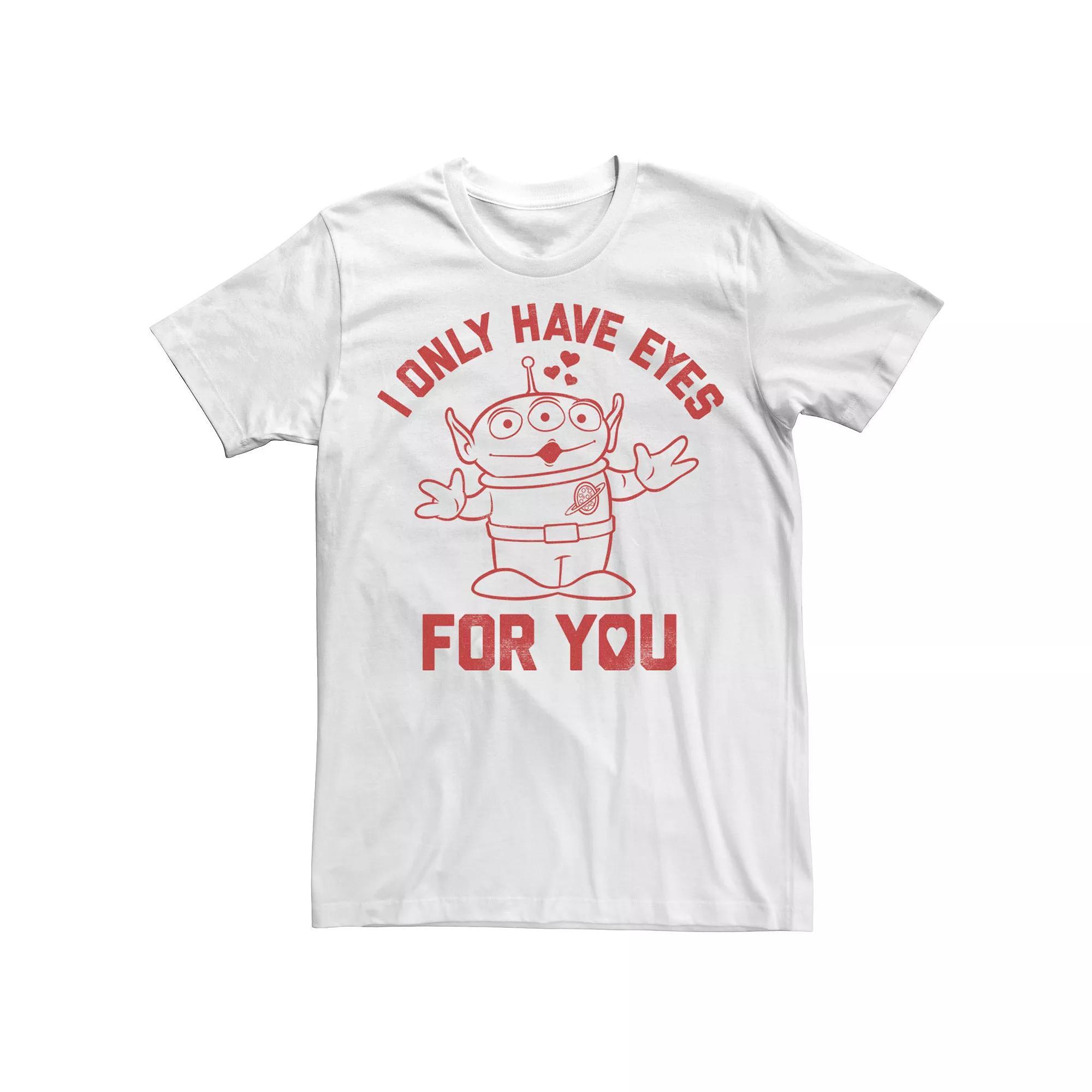 Disney / Pixar's Toy Story Alien Men's "Eyes For You" Graphic Tee, Size: Small, White Product Image