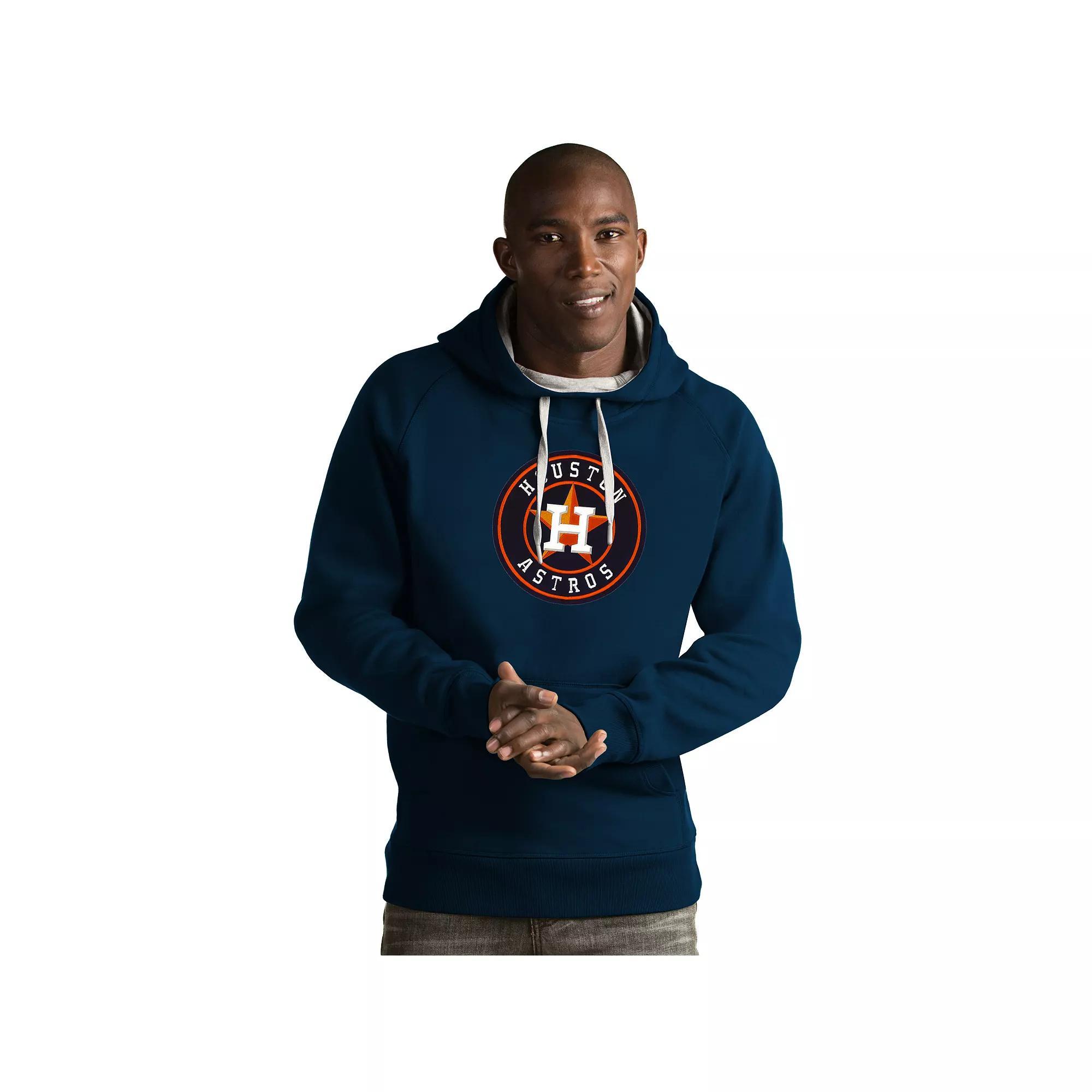 Men's Antigua Houston Astros Victory Logo Hoodie, Size: 3XL, Blue Product Image