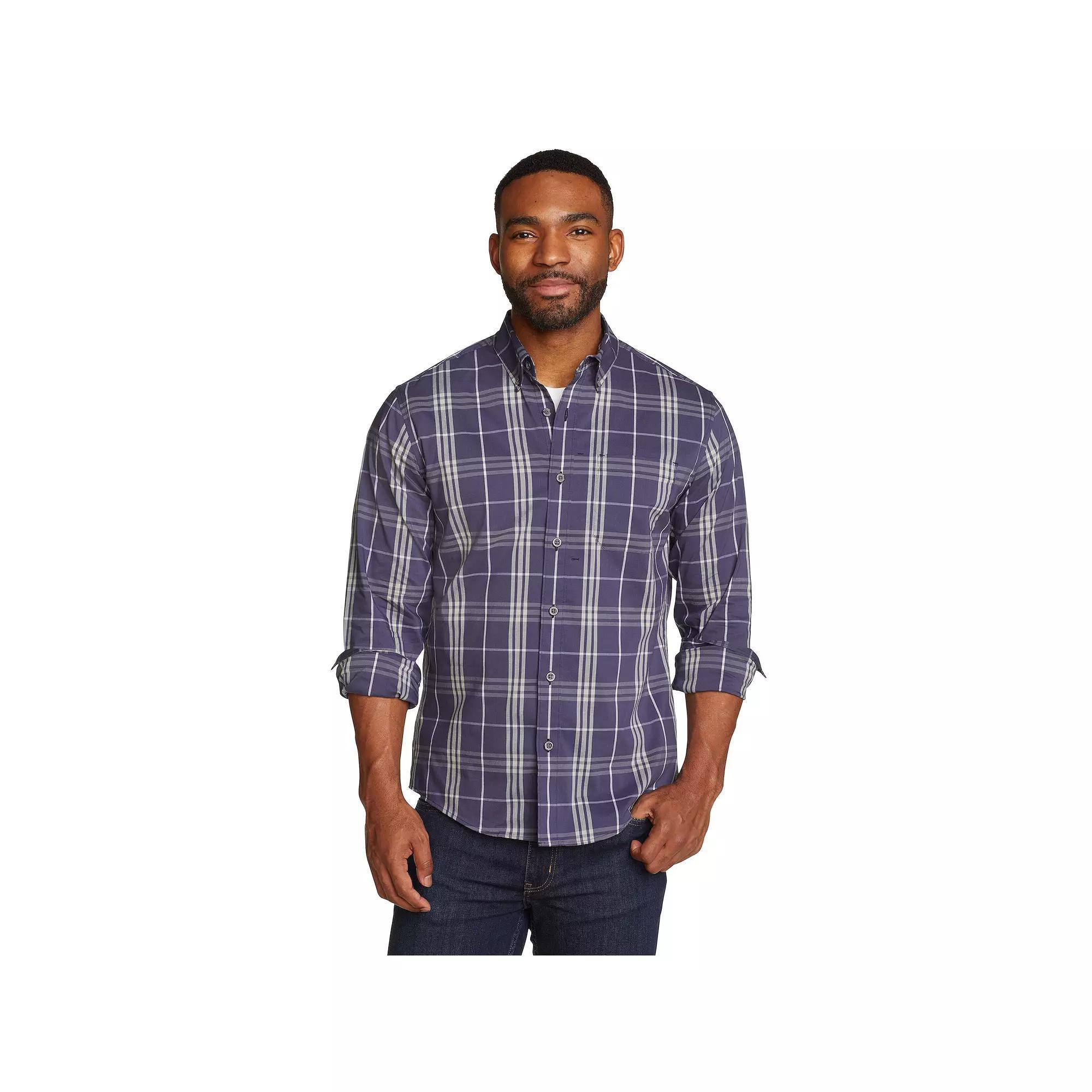 Big & Tall Eddie Bauer Long Sleeve Voyager Flex Shirt, Mens Product Image