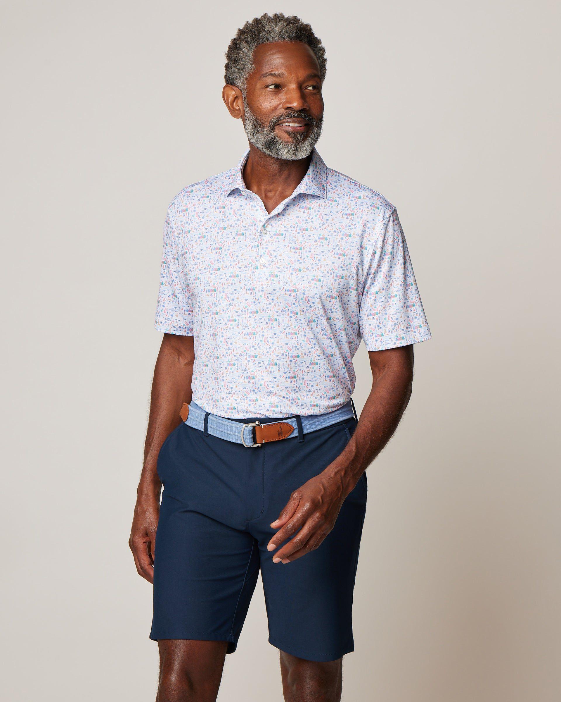 Performance Jersey Polo - Destination Print Male Product Image