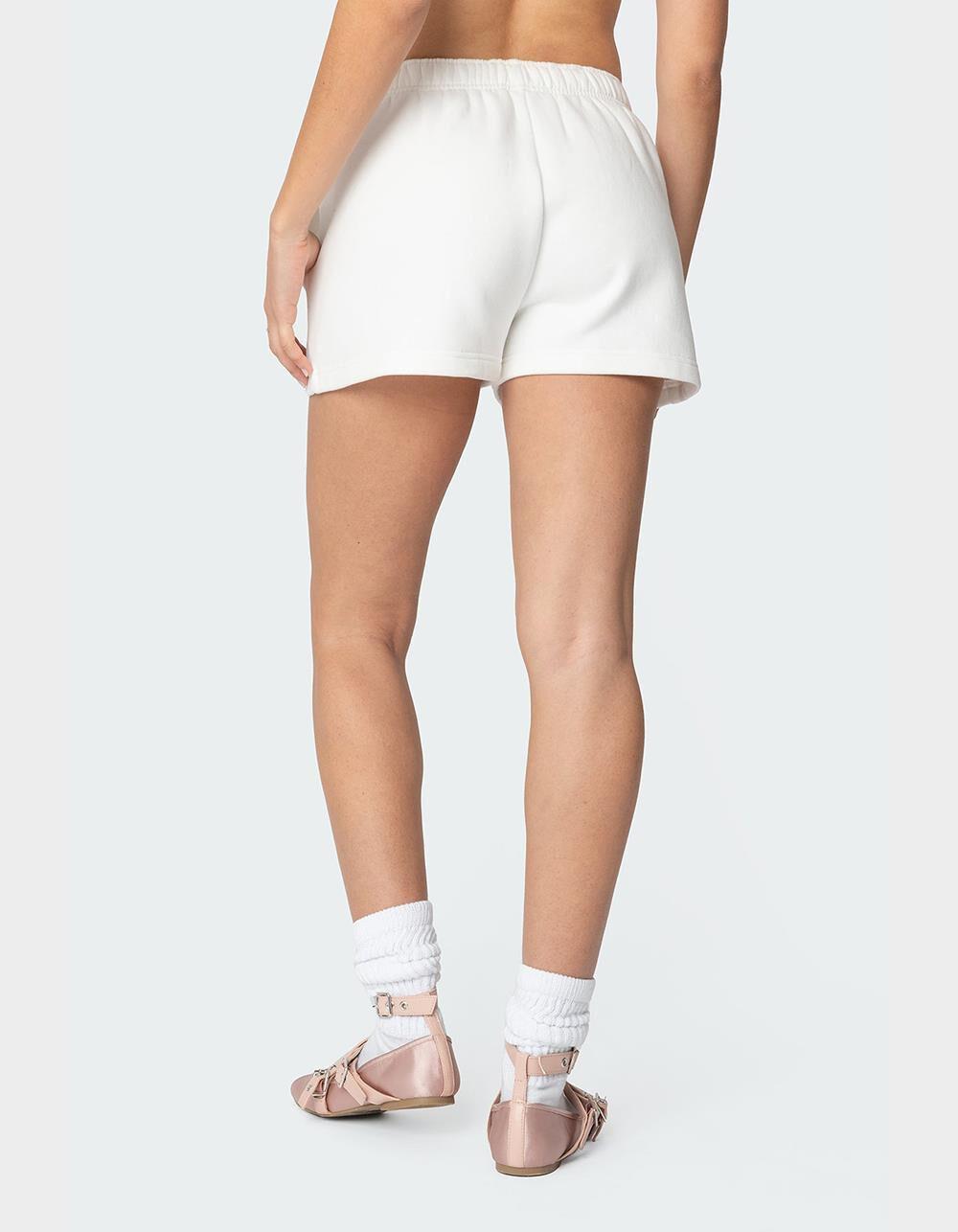 EDIKTED Cali Bow Sweat Shorts Product Image