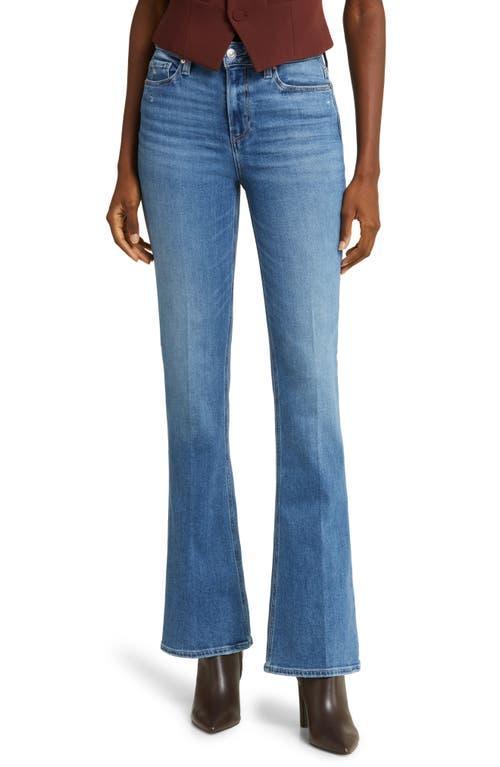Paige Laurel Canyon High Rise Flare Jeans in Rock Show Distressed Product Image