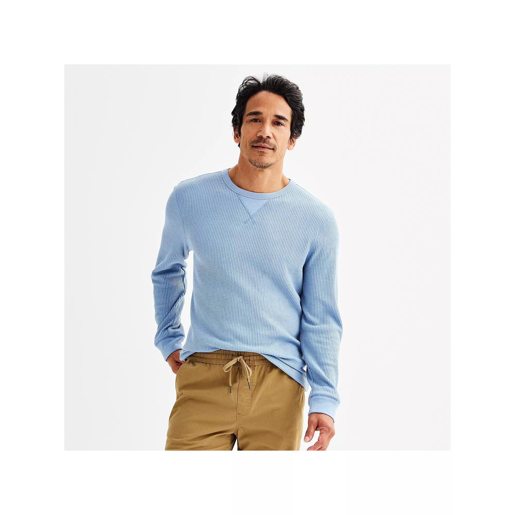Men's Sonoma Goods For Life® The Essential Waffle Thermal Tee, Size: XXL, Purple Product Image