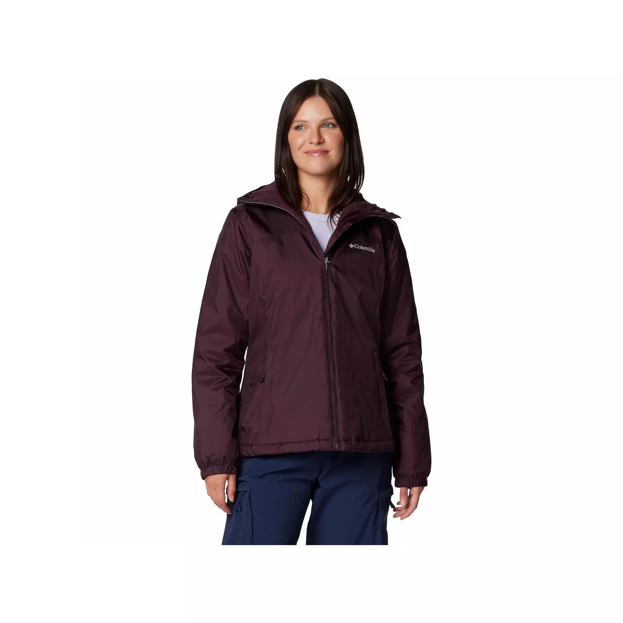 Women's Columbia Switchback II Sherpa-Lined Jacket, Size: XXL, Stone Green Product Image