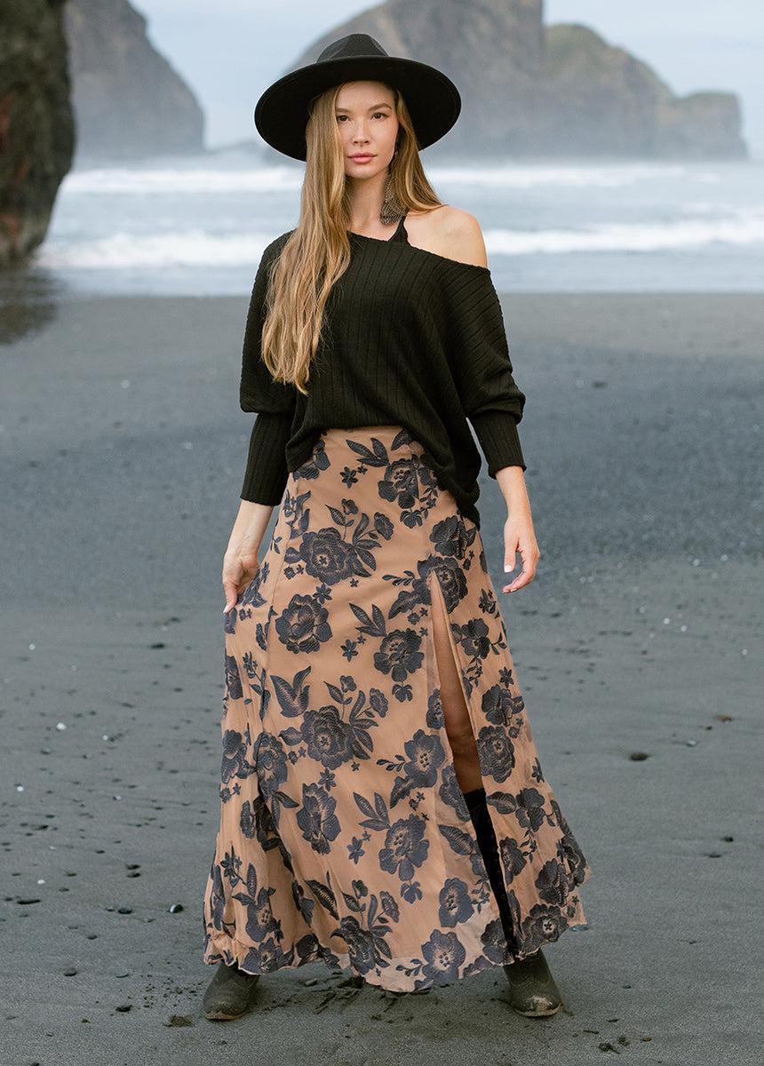 Allurah Skirt in Charcoal Female Product Image