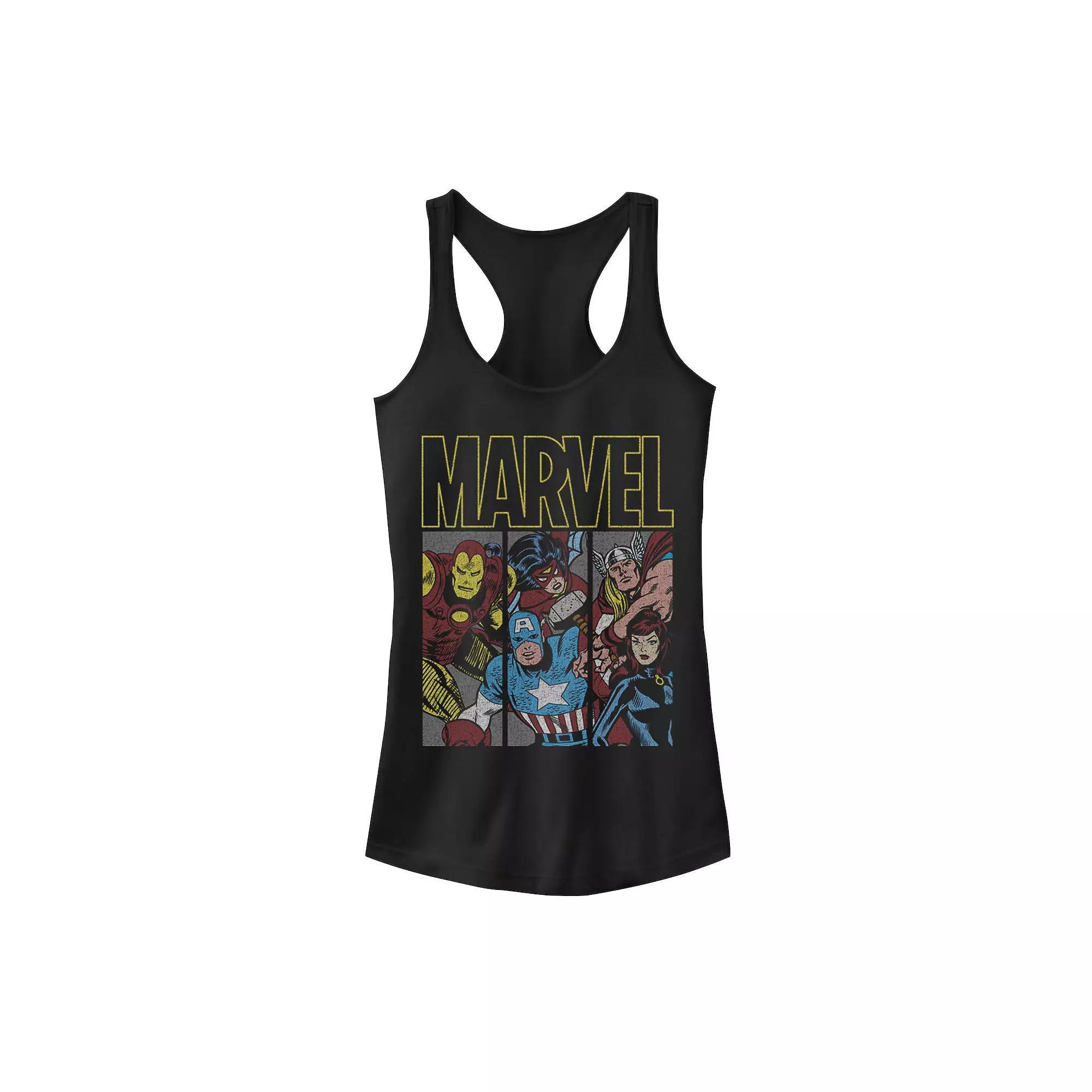 Juniors' Coca-Cola Spiral Coca Cola Logo Racerback Tank Top, Girl's, Size: Medium, Black Product Image
