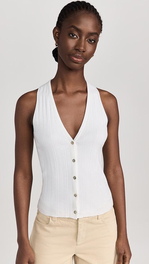 Vince Button Tank | Shopbop Product Image