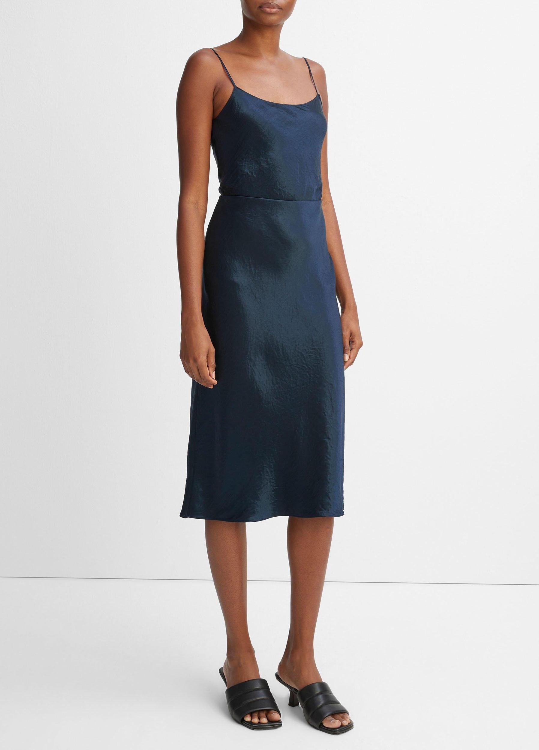 Womens Satin Slip Skirt, Champagne, Size S Vince Product Image