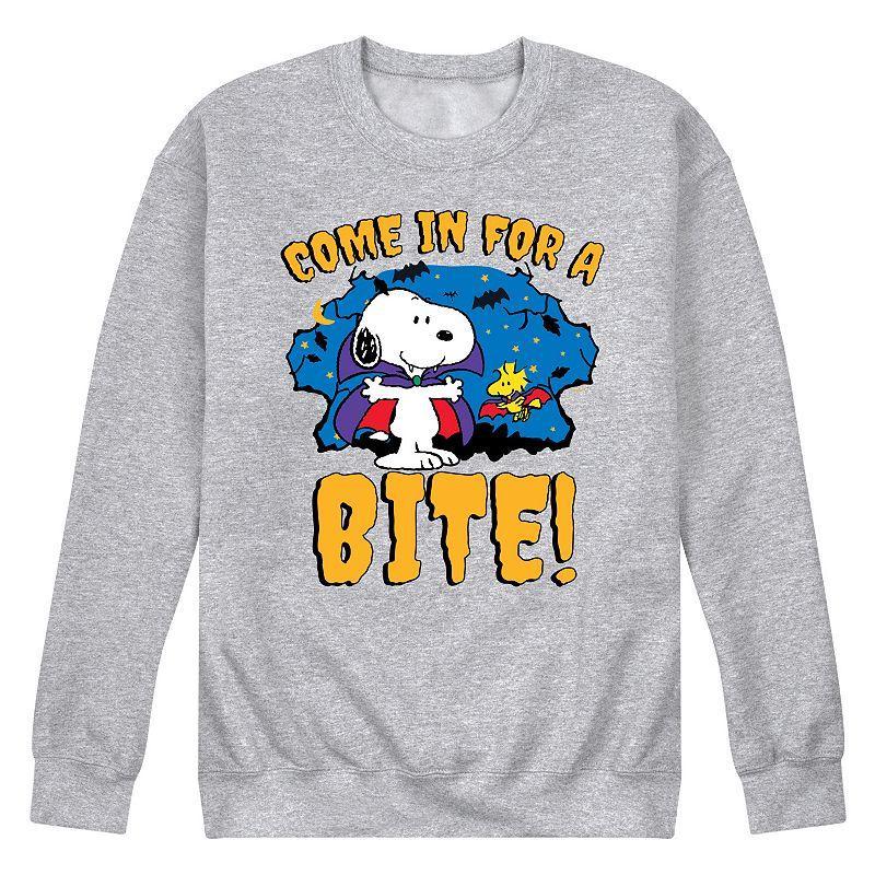 Mens Snoopy Come In For A Bite Long Sleeve Graphic Tee Product Image