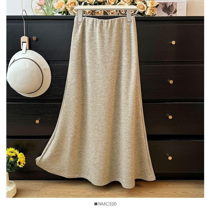 Soft High-Waist A-Line Skirt in 5 Colors Product Image