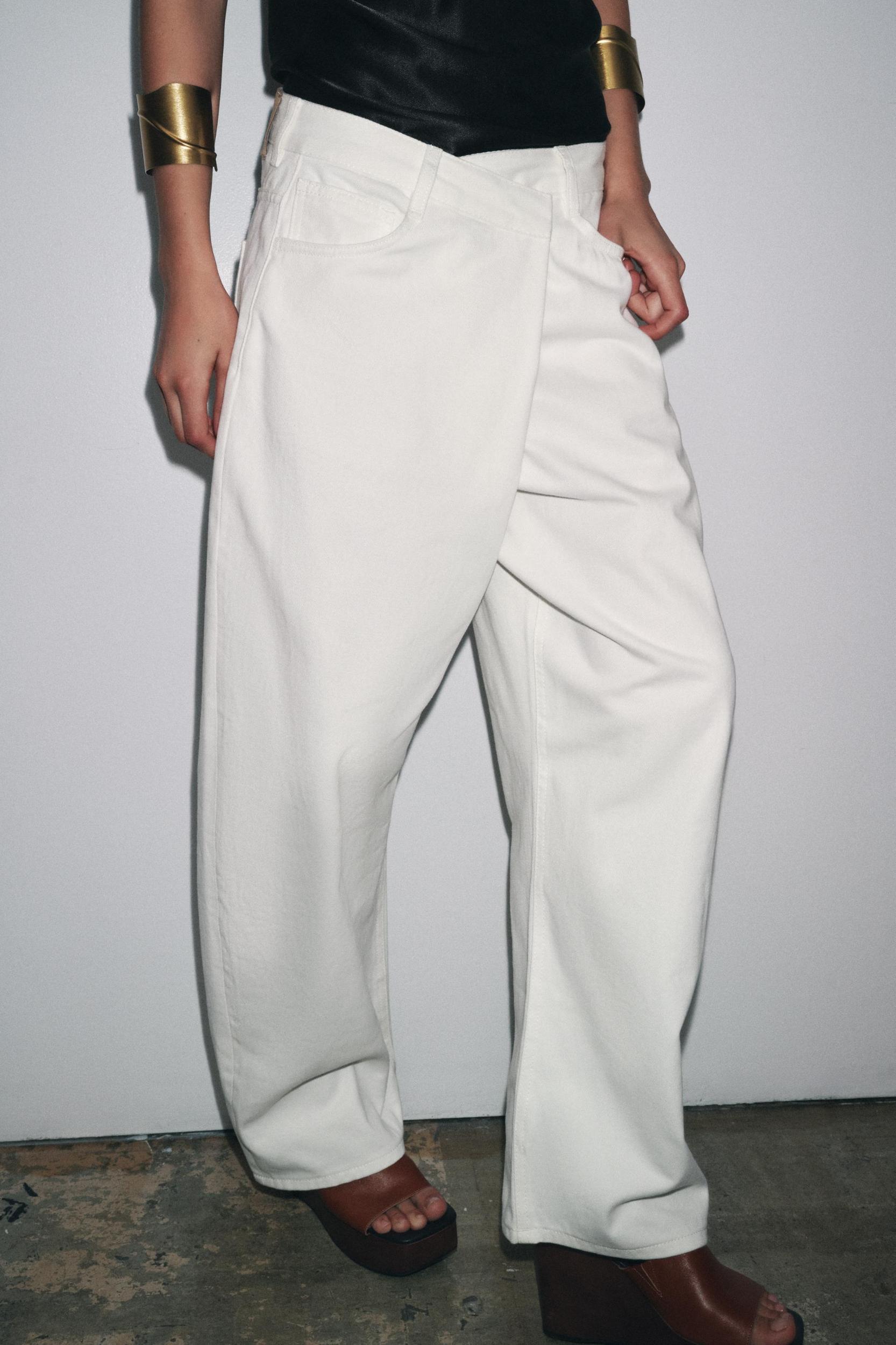 ZW COLLECTION PLEATED COTTON PANTS Product Image