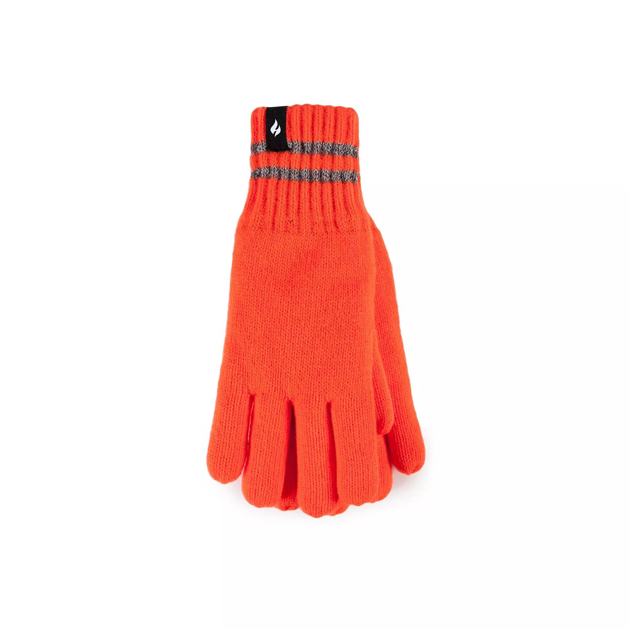 Men's Heat Holders Worxx Heatweaver Lined Flat Knit Reflective Gloves, Size: Medium/Large, Bright Yellow Product Image