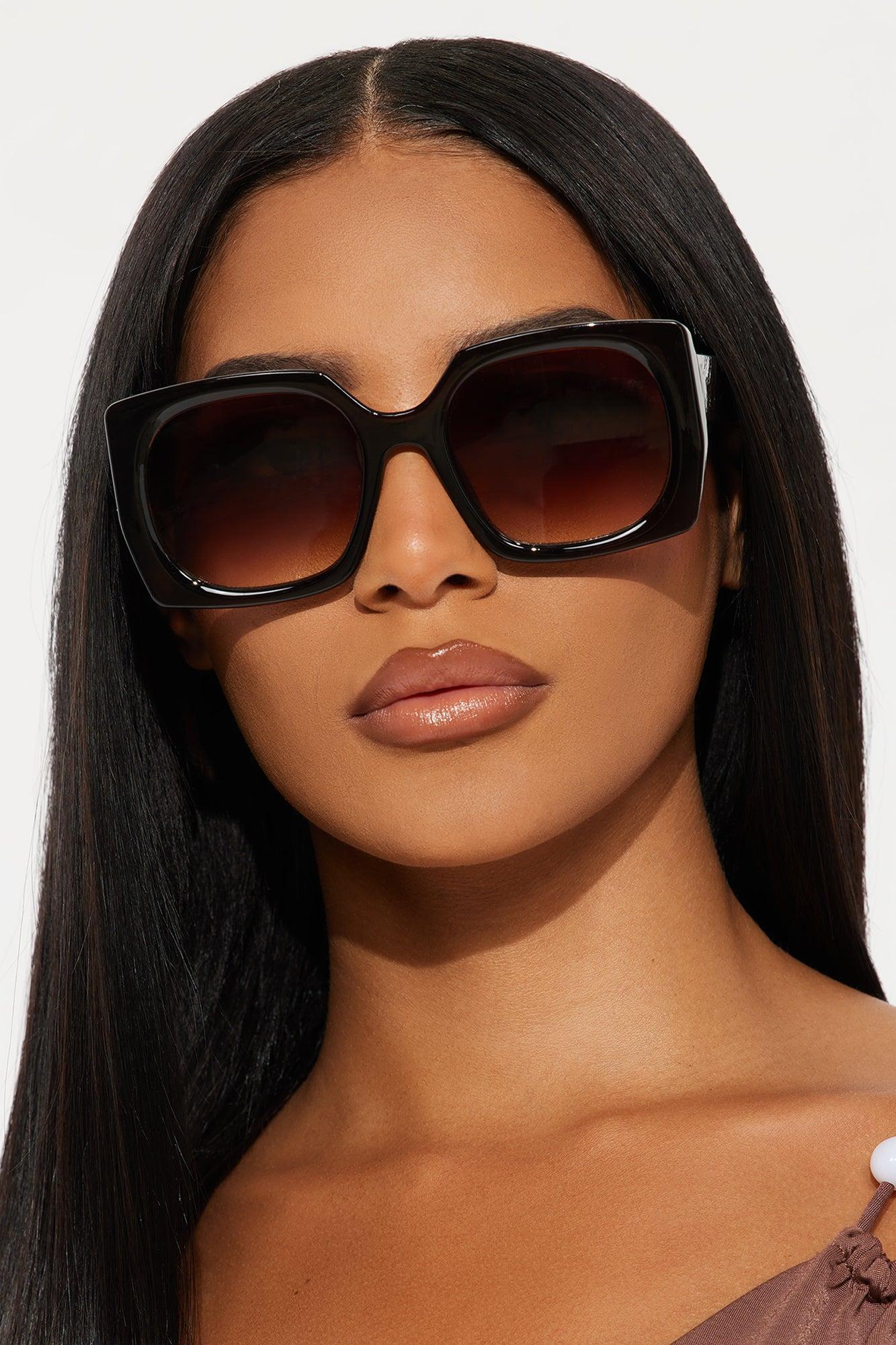 Daily Block Square Sunglasses - Brown Female Product Image