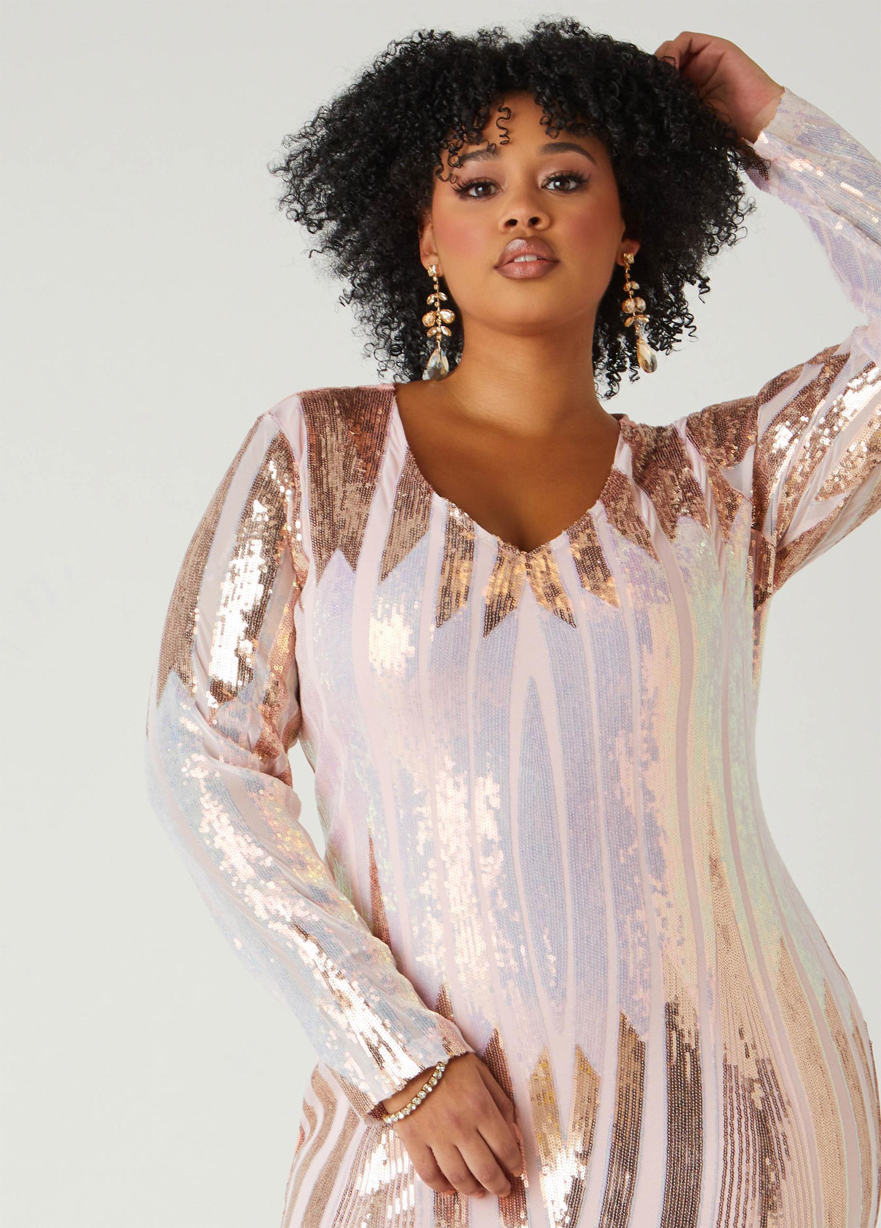 Sequined Bodycon Dress Product Image