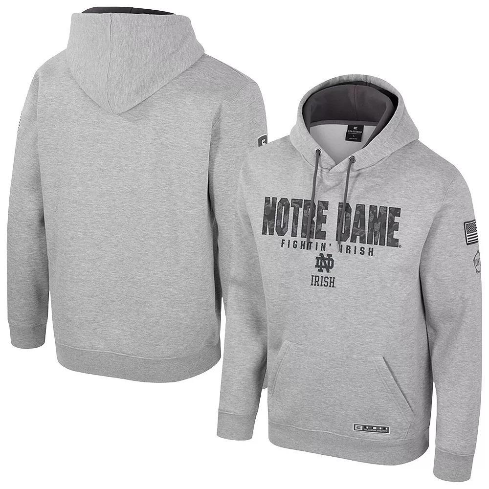 Men's Colosseum Heather Gray LSU Tigers Oorah OHT Military Appreciation Pullover Hoodie, Size: 2XL, Grey Product Image