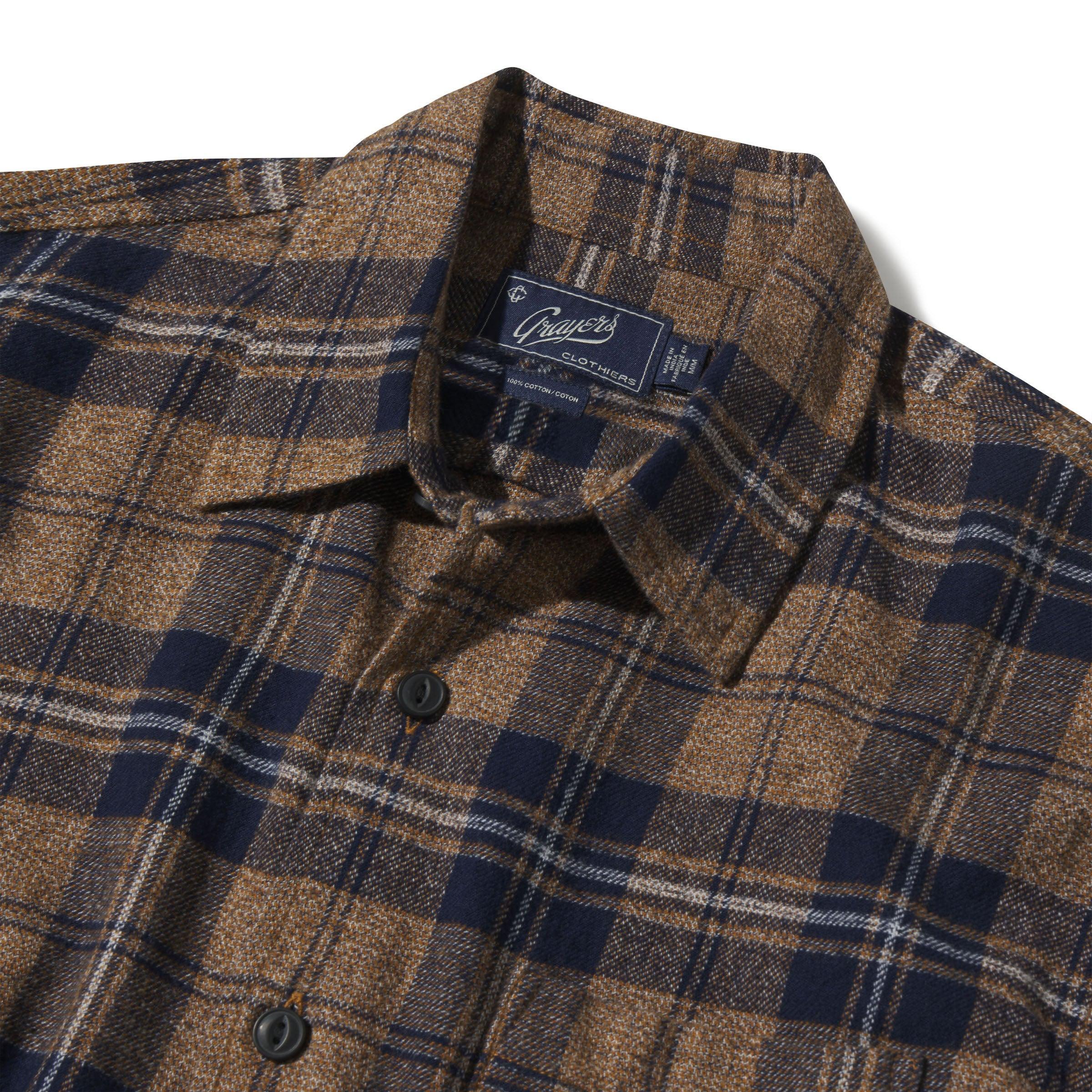 Lightweight Grindle Twill Shirt - Navy Dark Khaki (Final Sale)* Product Image