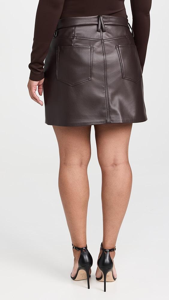 Good American Vegan Leather Mini Skirt | Shopbop Product Image