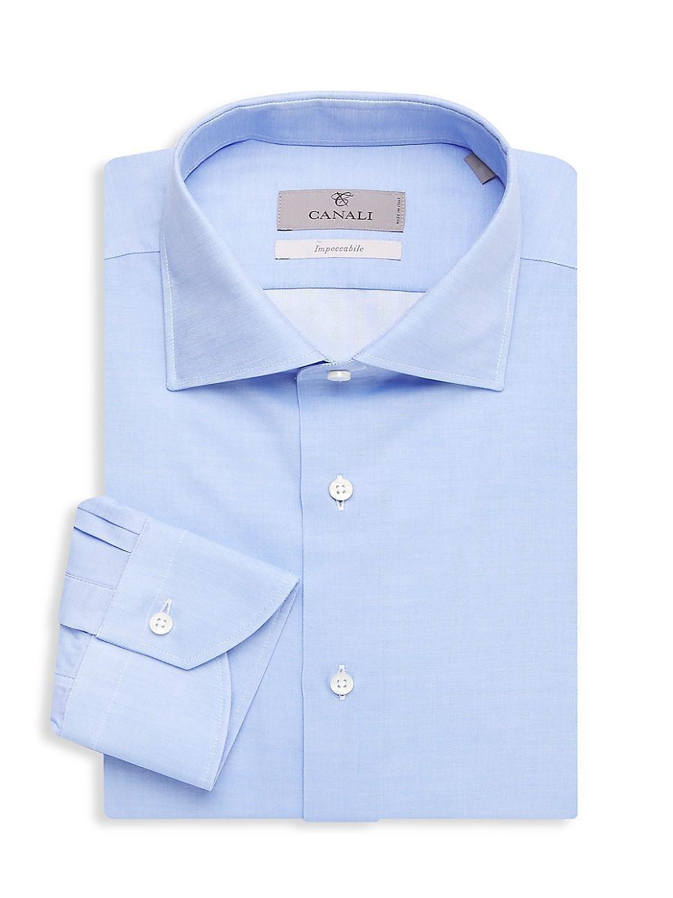 Mens Wrinkle-Resistant Solid Dress Shirt Product Image