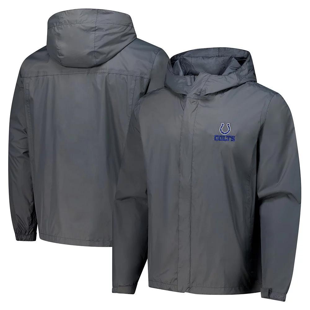 Men's Dunbrooke Graphite Indianapolis Colts Tropic Waterproof Packable Hoodie Jacket, Size: Medium, Dark G Product Image