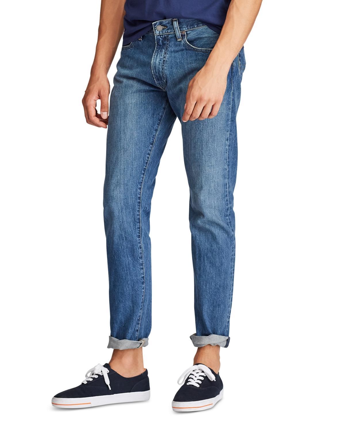 Polo Ralph Lauren Varick Slim Straight Jeans in Blue Product Image