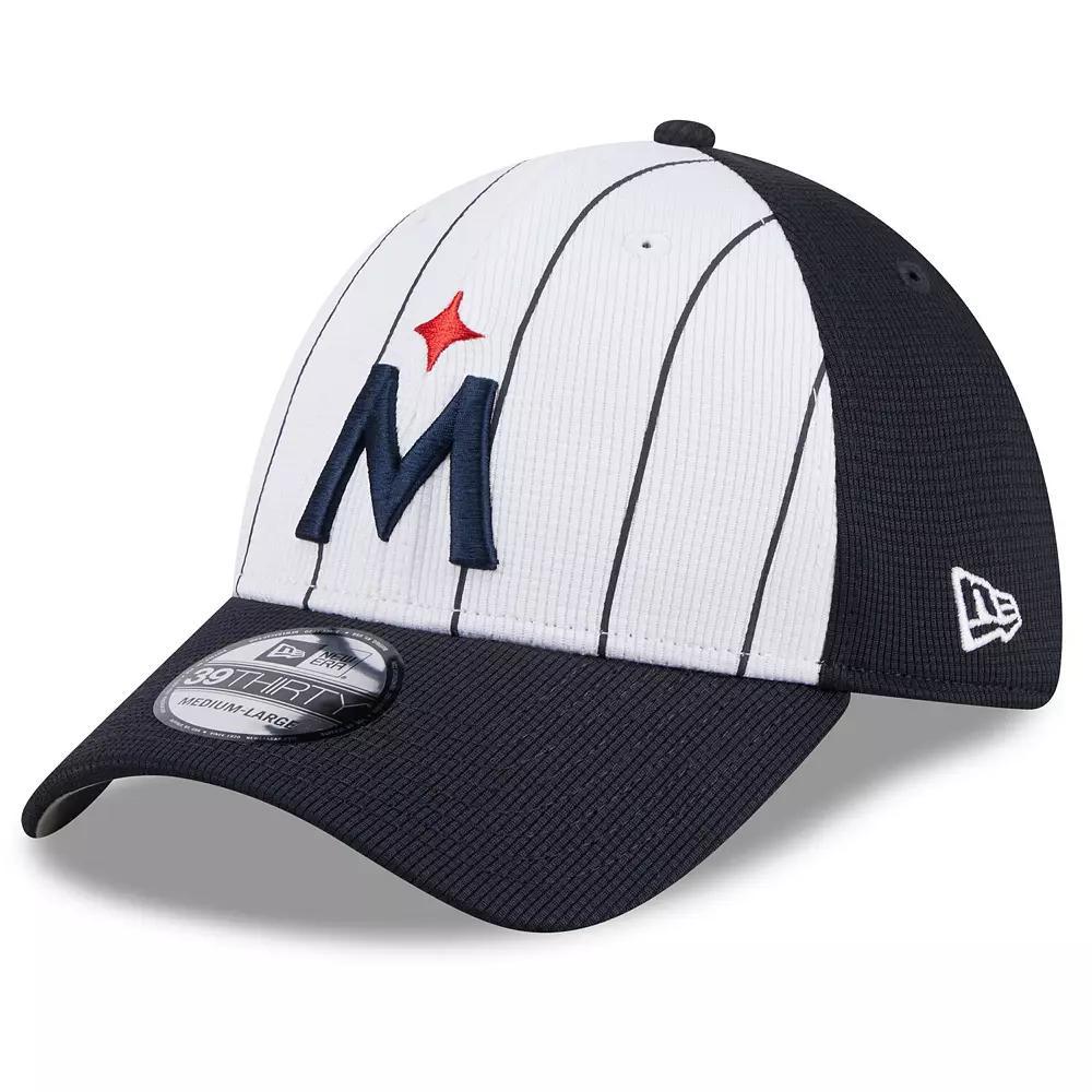 Men's New Era  White Minnesota Twins 2024 Batting Practice 39THIRTY Flex Hat, Size: Medium/Large Product Image