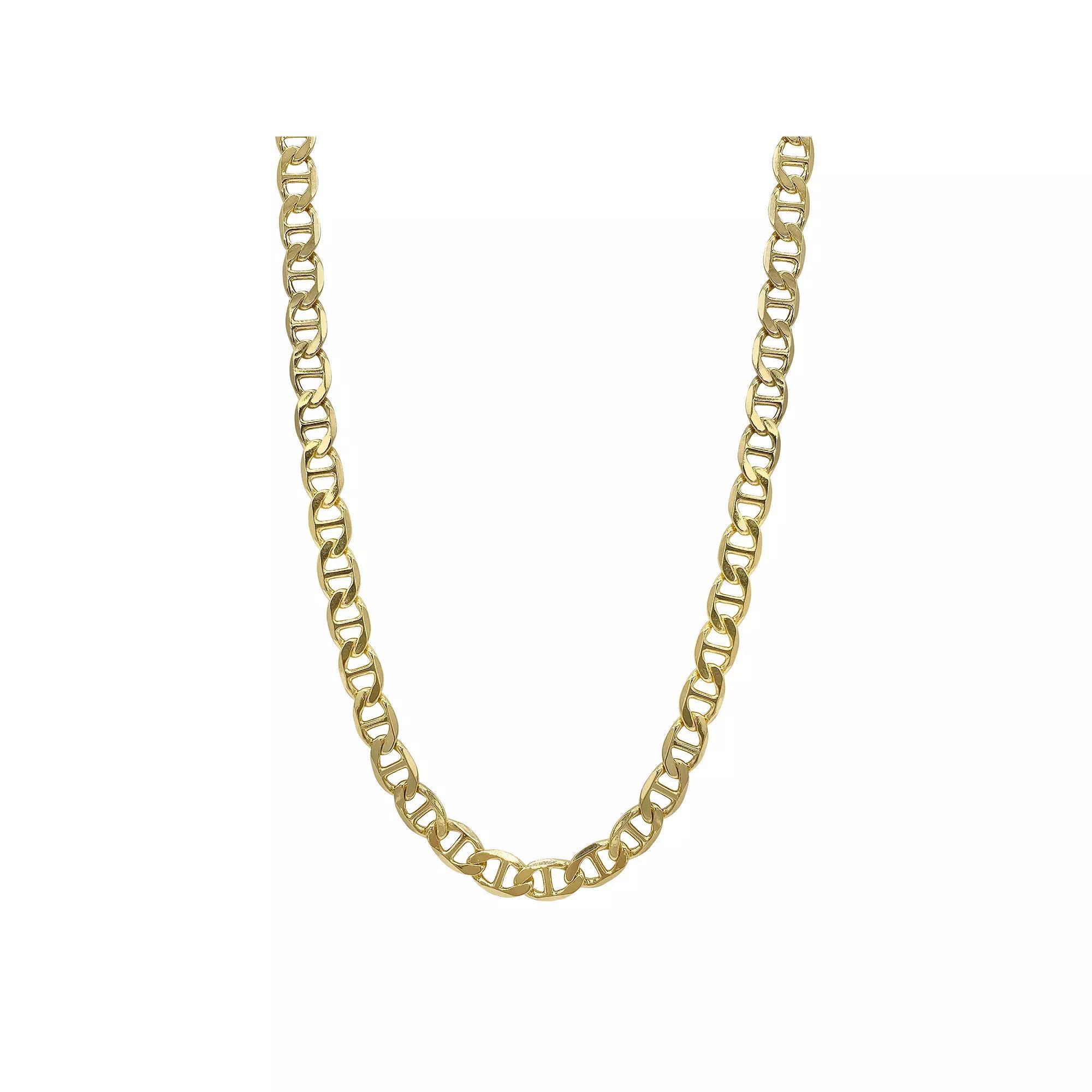 Adornia 14k Gold Plated Mariner Chain Necklace, Women's, Size: 24", Gold Tone Product Image