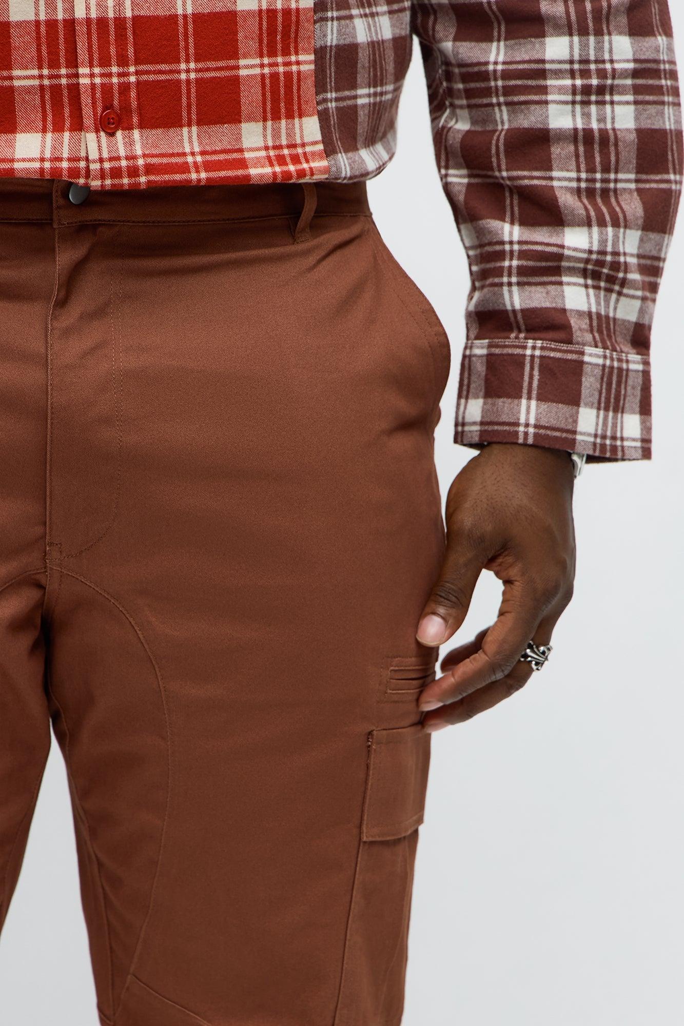 Skinny Striker Cargo Pants - Brown Product Image