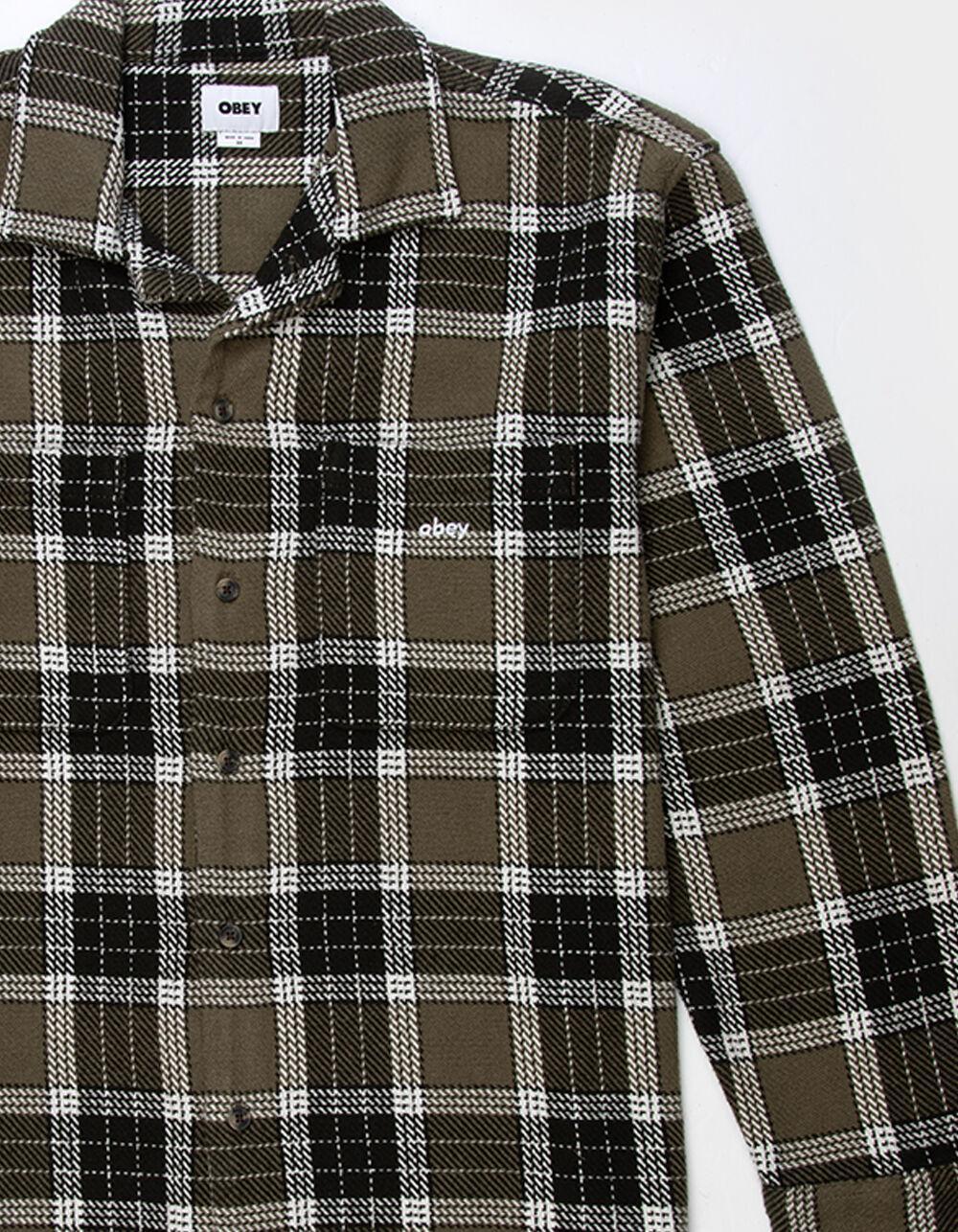 OBEY Bigwig Picture Mens Long Sleeve Button Up Shirt - MULTI Product Image