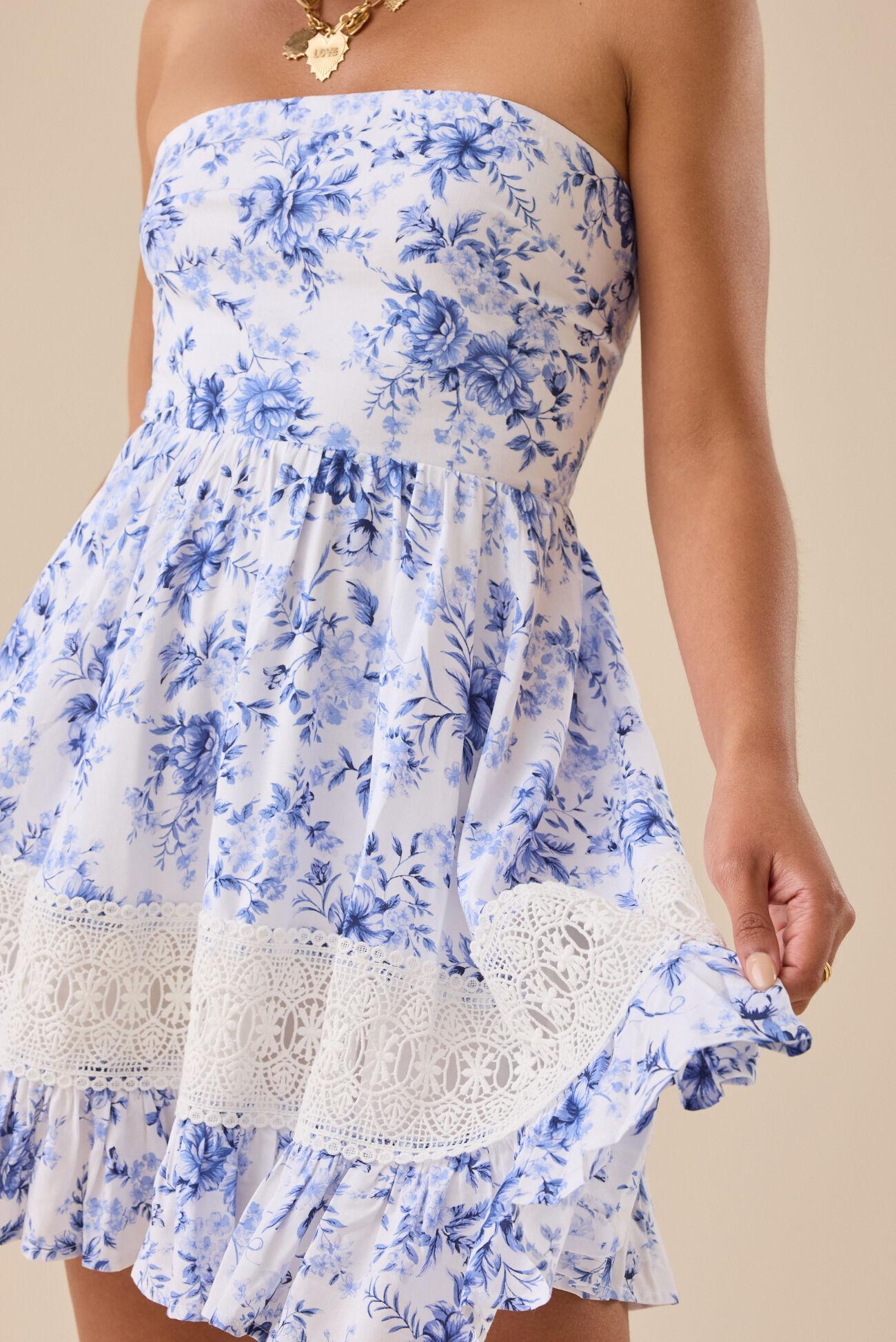 Scottlyn Strapless Floral Mini Dress Product Image