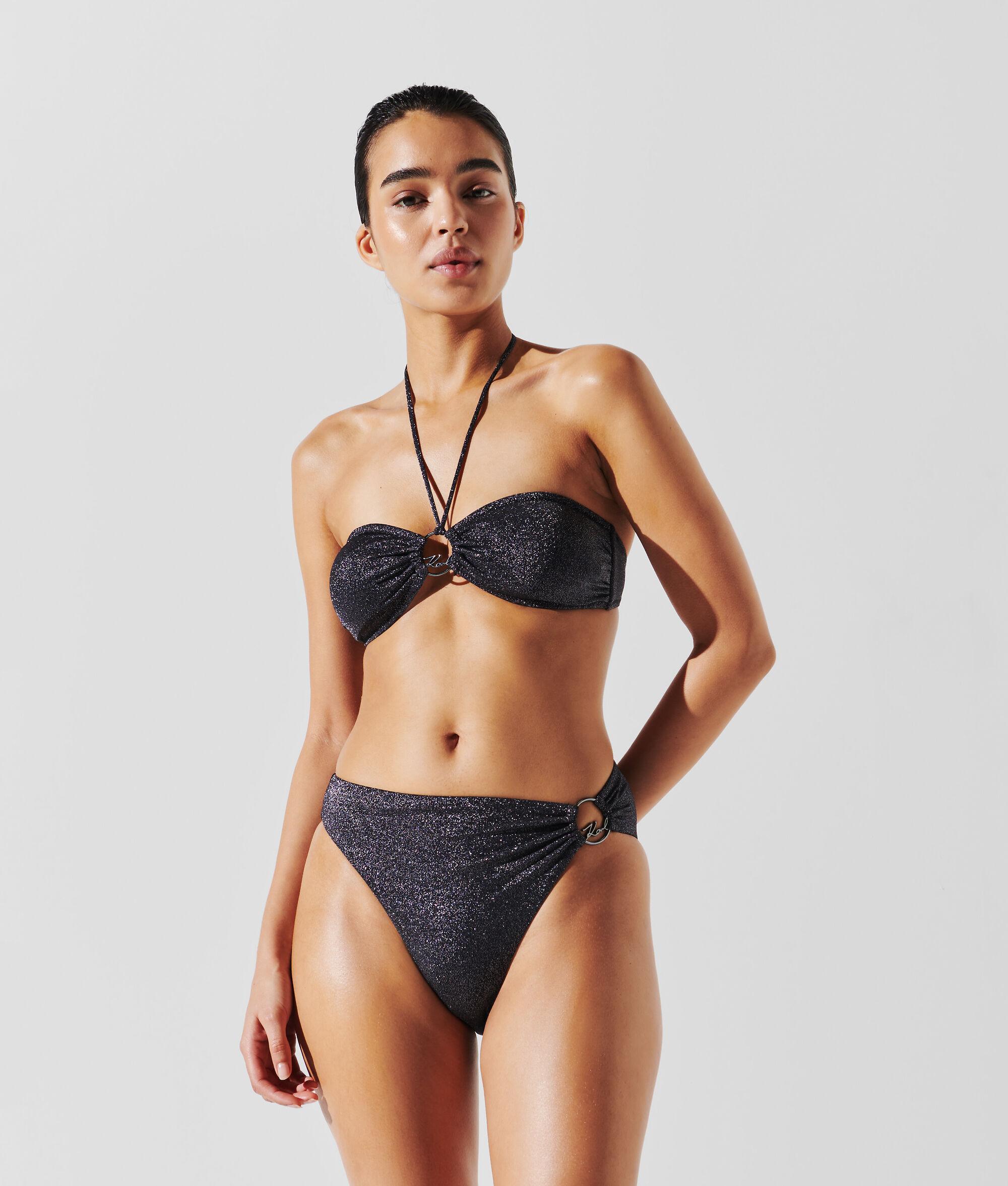 K/SIGNATURE HIGH-WAIST BIKINI BOTTOMS Product Image