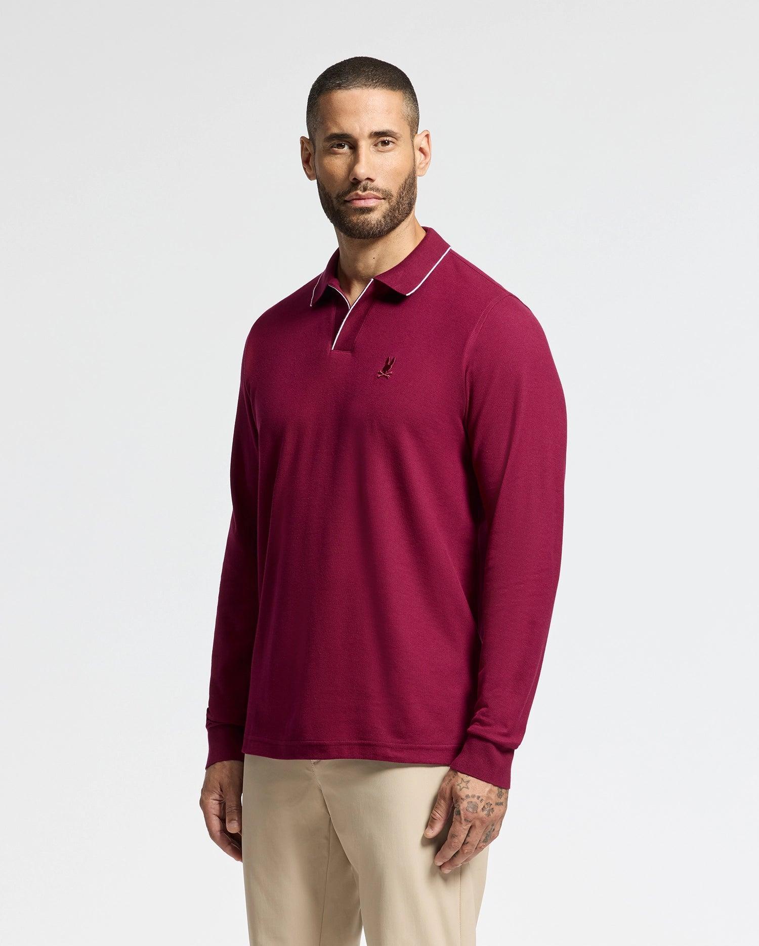 MENS CREEDE PIQUE JOHNNY COLLAR POLO - B6M265E200 Product Image
