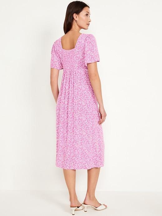 Waist-Defined Midi Dress Product Image