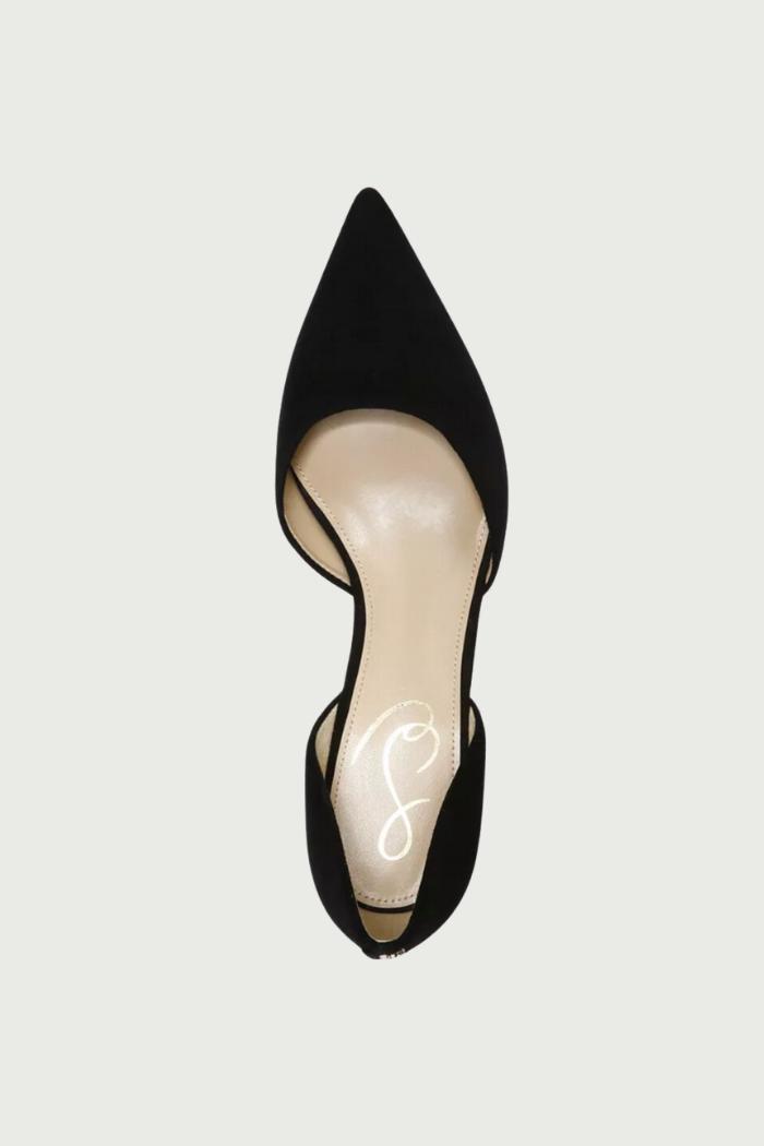 Viv Pointed Toe Pump - Black Suede Product Image