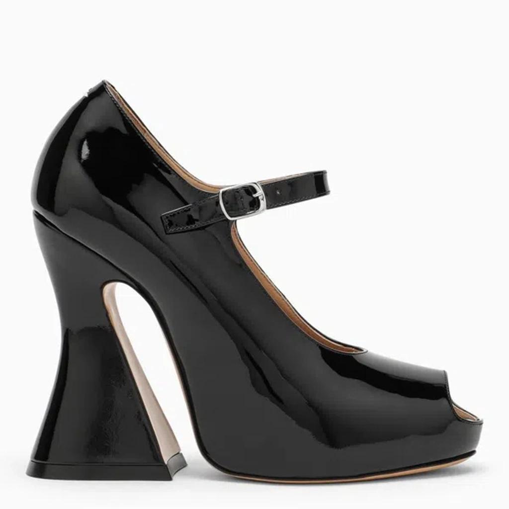 Black Patent Leather Mary Jane Pumps Product Image
