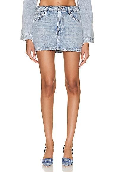 GRLFRND Niki Micro Mini Skirt in Blue Product Image