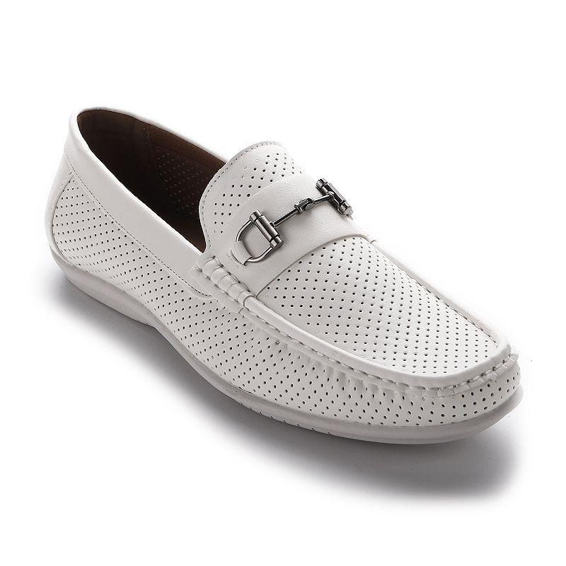 Aston Marc Men's Perforated Driving Loafers, Size: 10, Gray Product Image