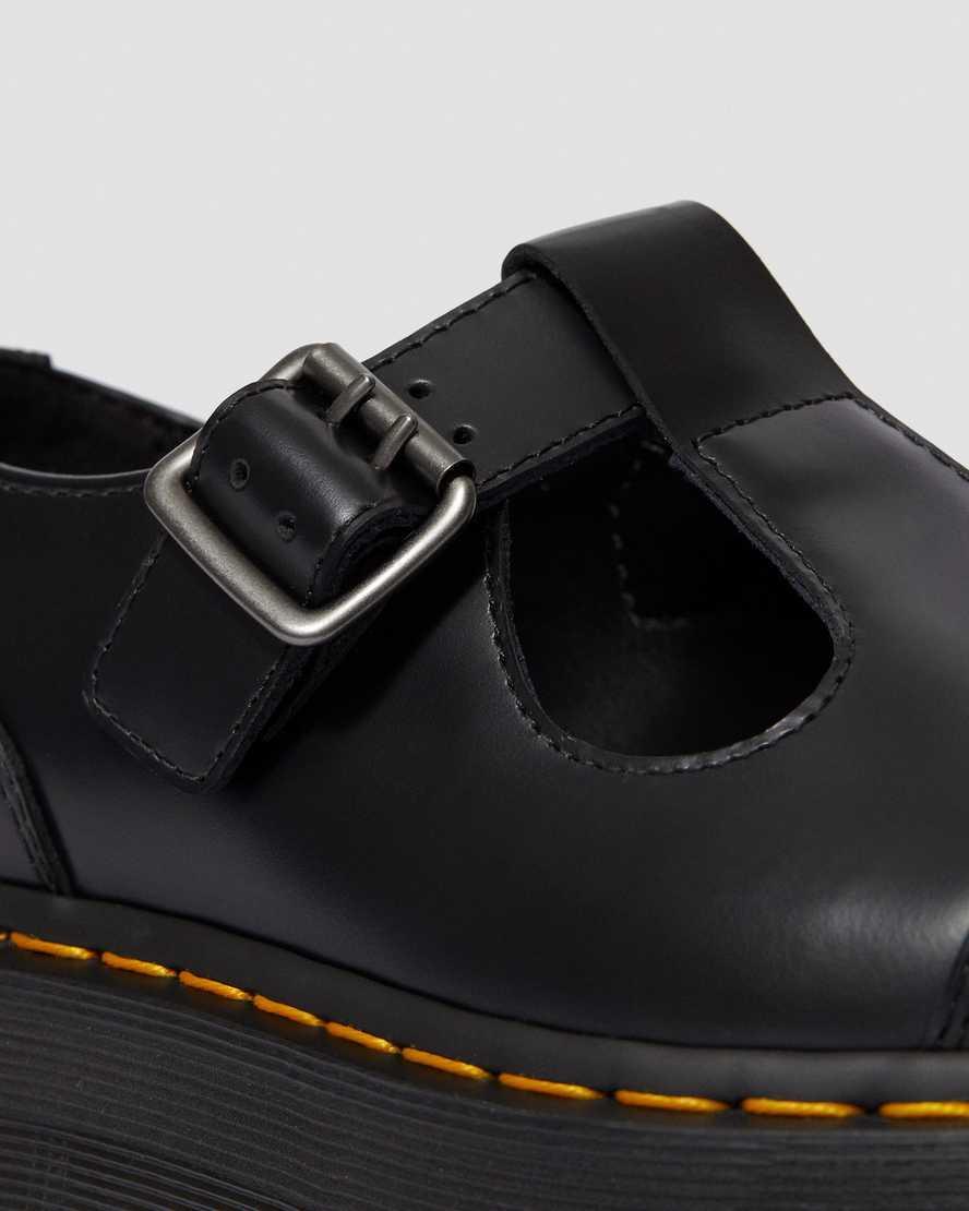 Bethan Polished Smooth Leather Platform Shoes Product Image