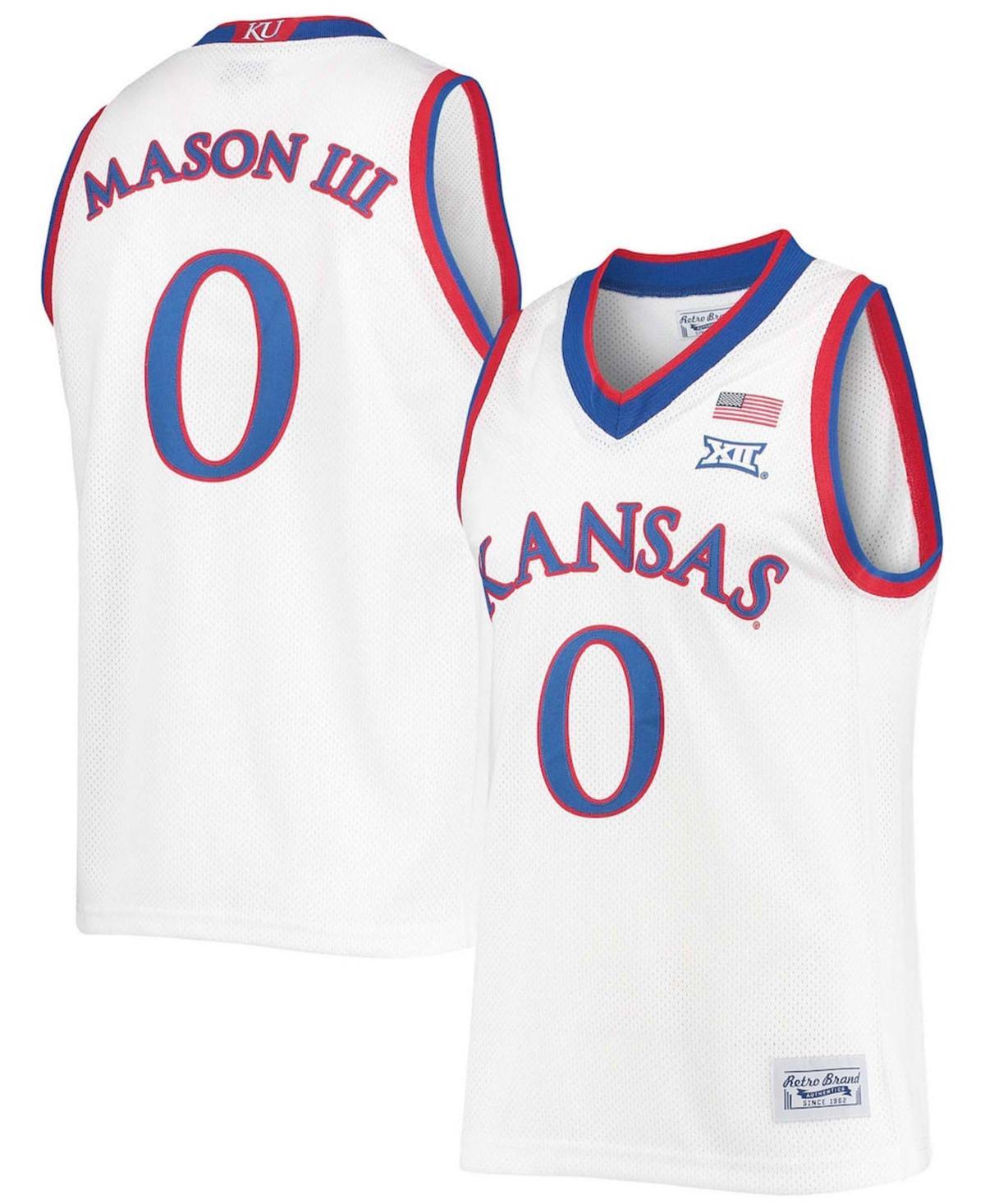 Mens Original Retro Brand Frank Mason III Kansas Jayhawks Commemorative Classic Basketball Jersey Product Image
