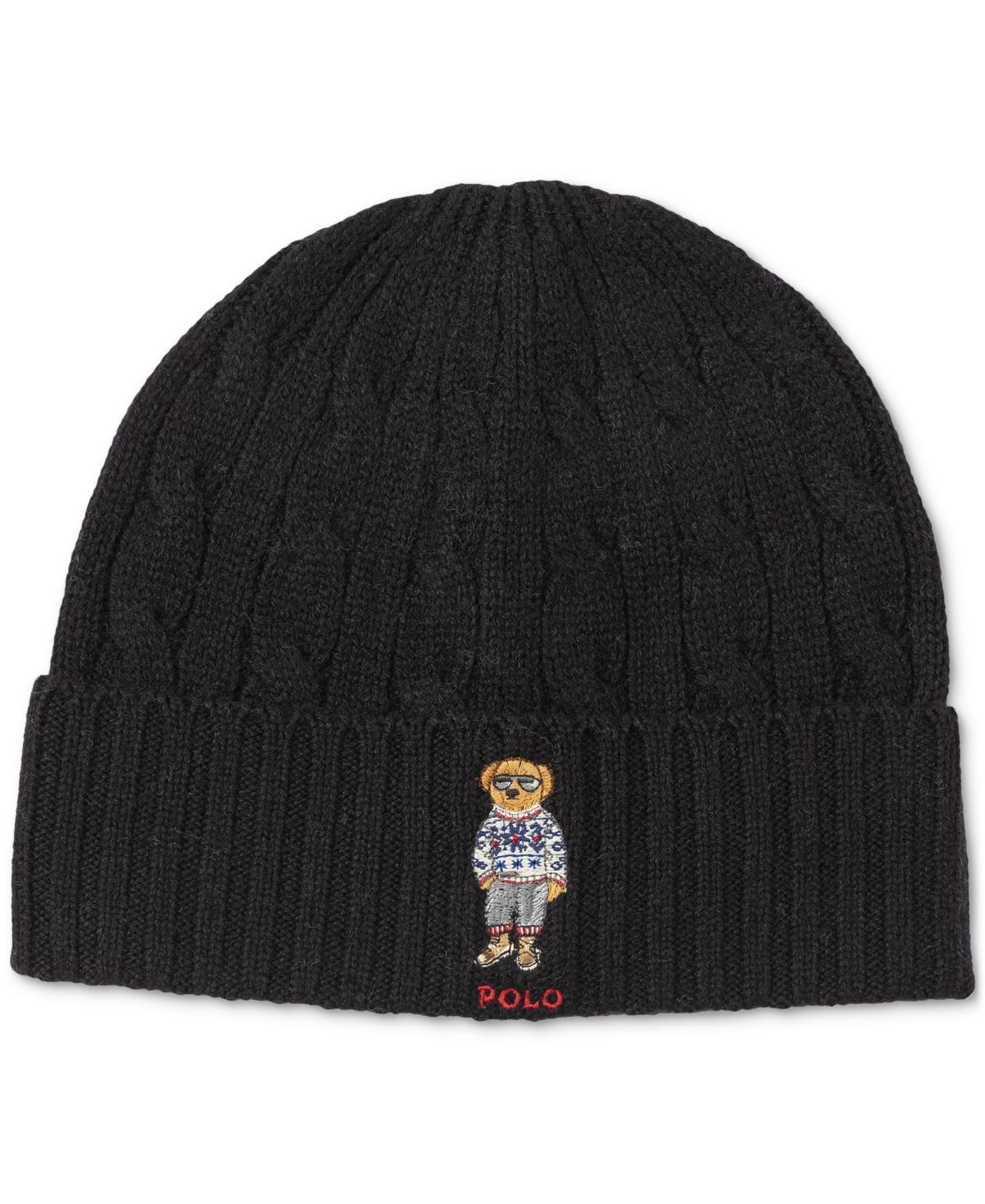 POLO RALPH LAUREN Men's Holiday Bear Cable Beanie In Newport Na Product Image