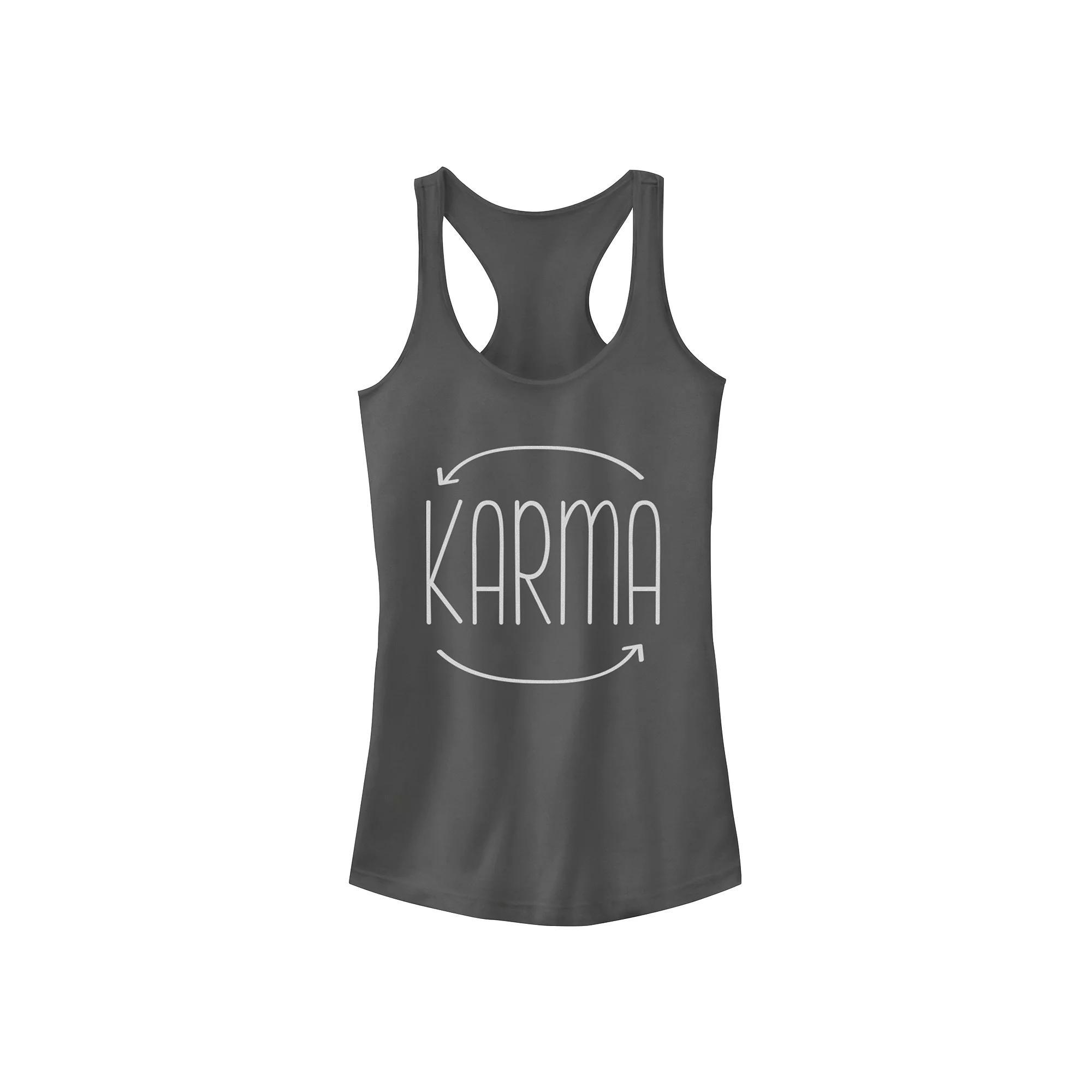 Juniors' Chin-Up Not The Instructor Ideal Racerback Tank Top, Girl's, Size: Small, Black Product Image