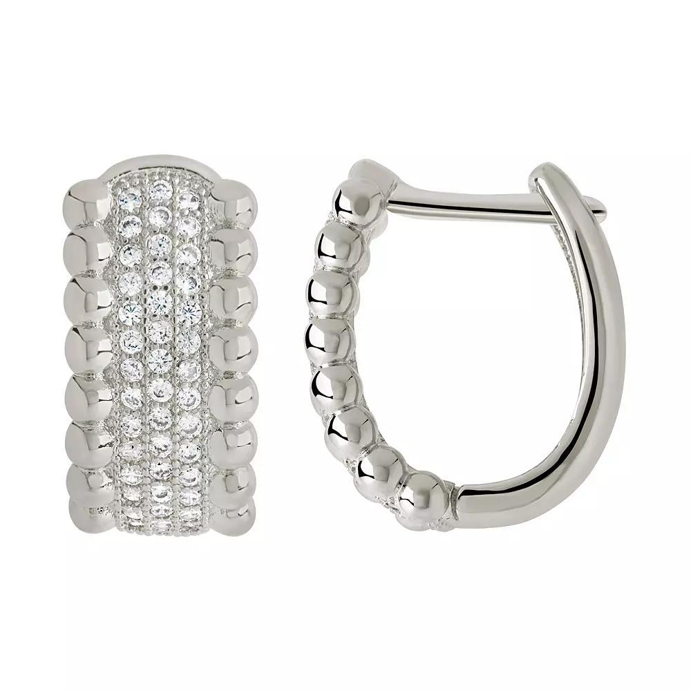 MC Collective Cubic Zirconia Ellerie Micro Hoop Earrings, Women's, Gold Tone Product Image