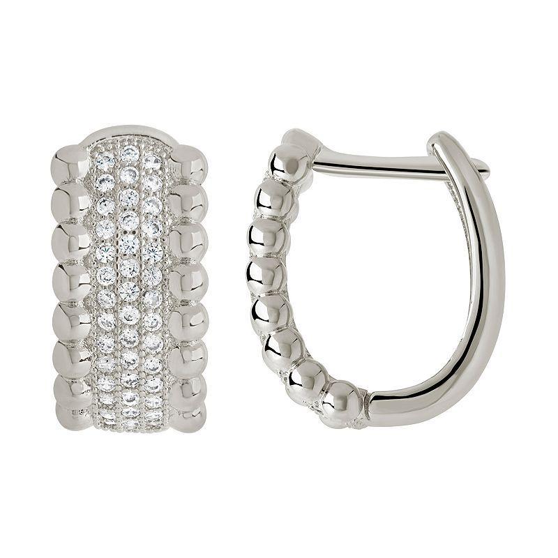 MC Collective Cubic Zirconia Ellerie Micro Hoop Earrings, Women's, Gold Tone Product Image