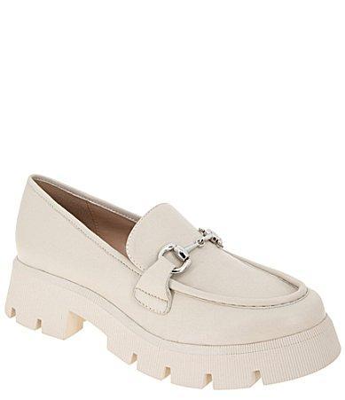 BCBGeneration Raylin Leather Platform Lug Sole Bit Buckle Loafers Product Image