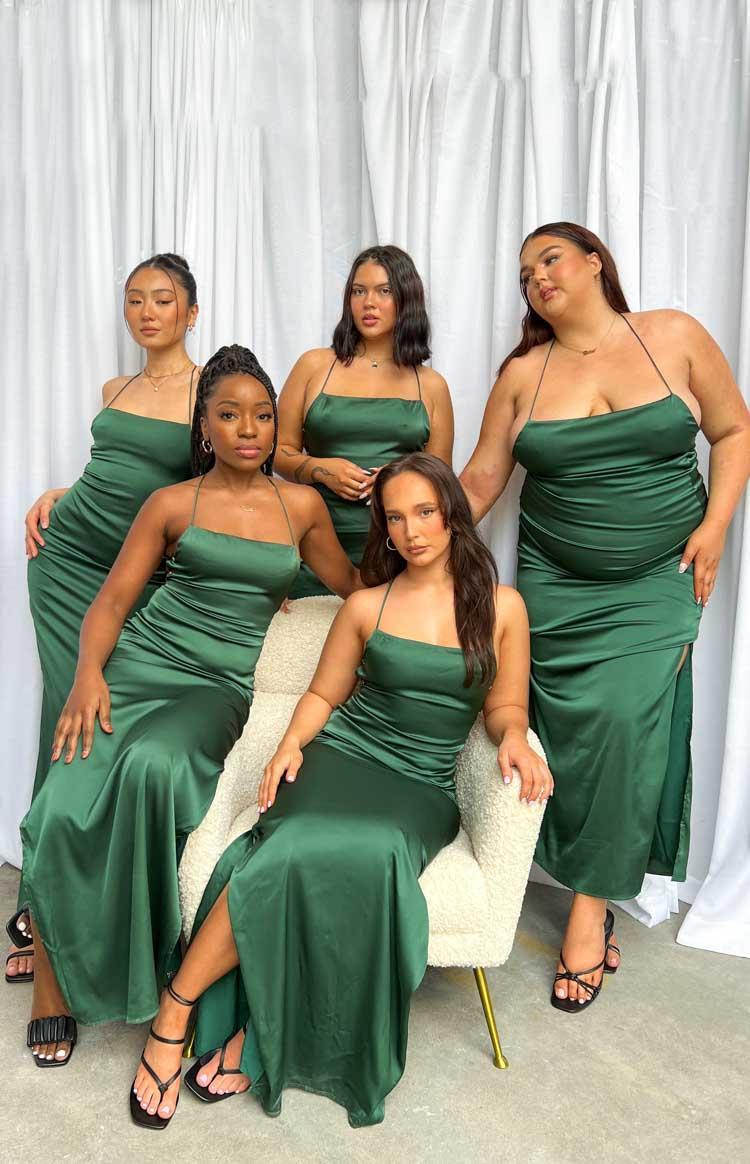 Manhattan Slip Formal Dress Emerald Product Image