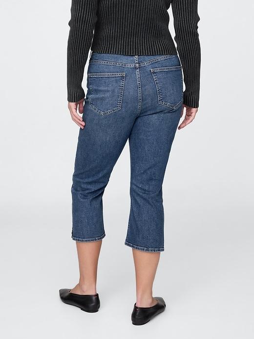 High Rise Capri Jeans Product Image