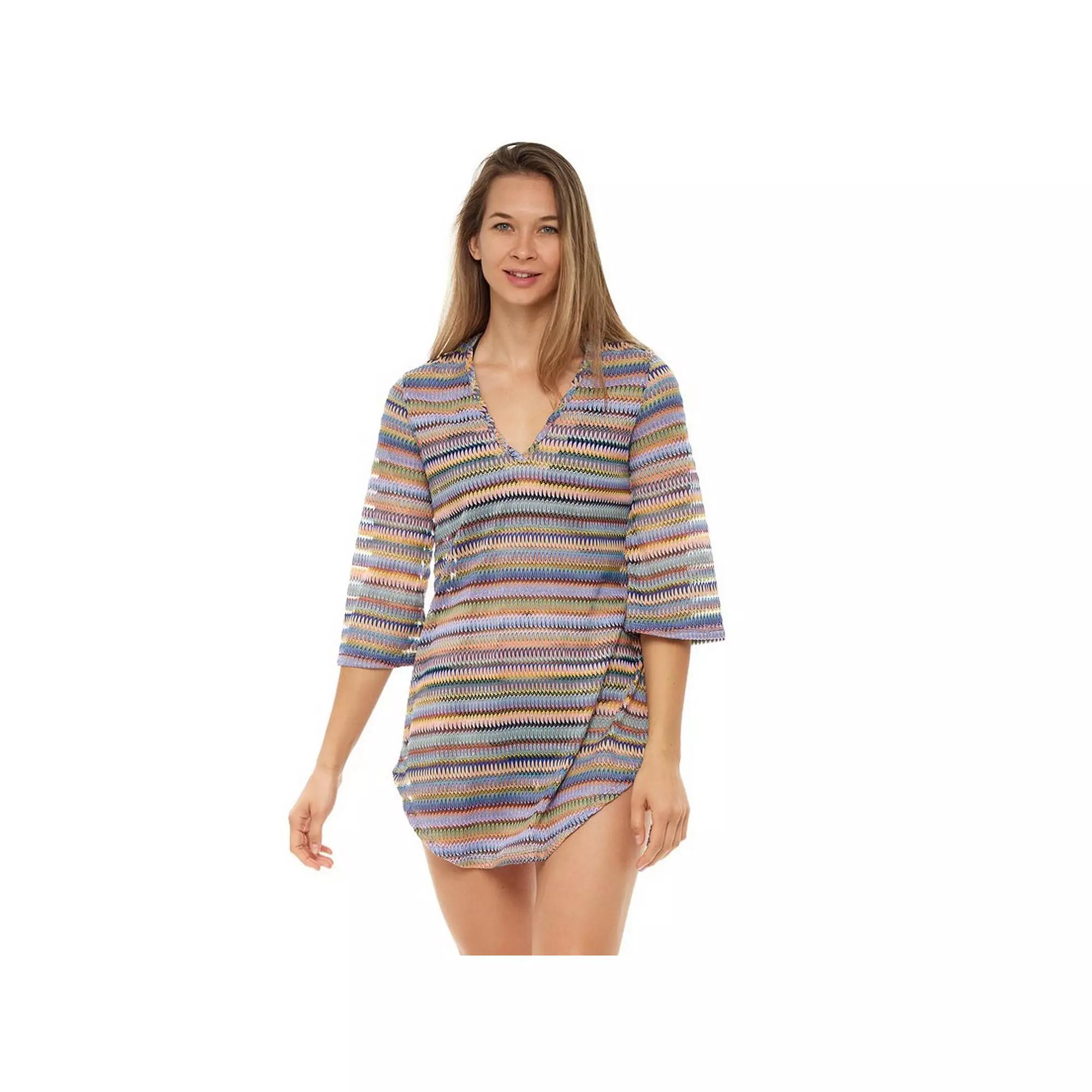 Women's Jordan Taylor Swim Coverup Tunic, Size: XS, Rainbow Product Image