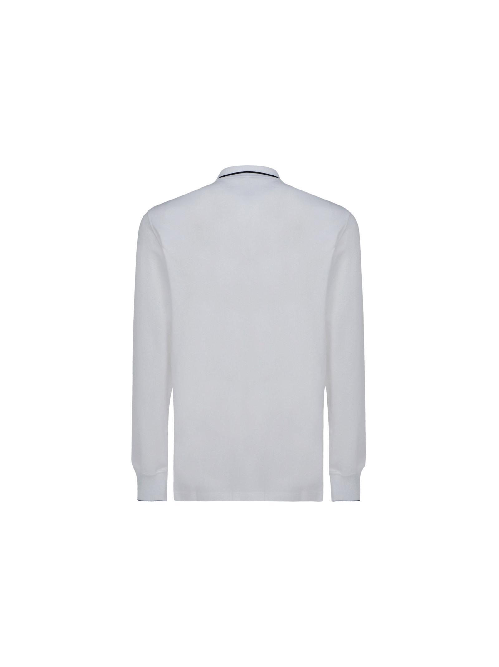BRUNELLO CUCINELLI Embroidered-logo Polo Shirt In White Product Image