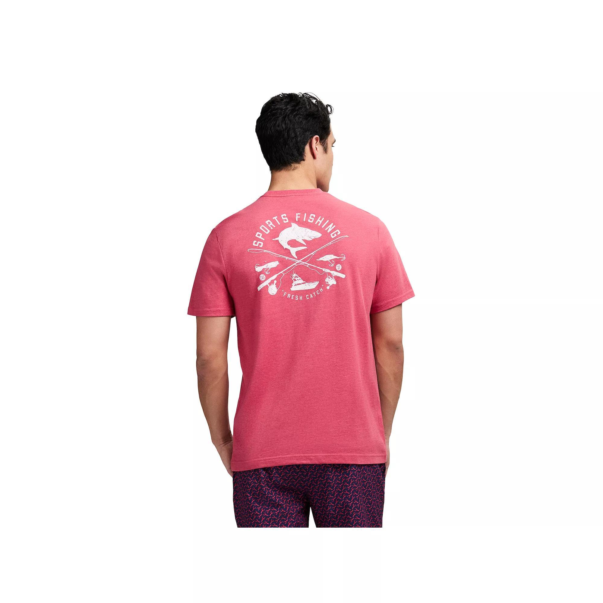 Men's IZOD Saltwater Soft Wash Short Sleeve Graphic Tee, Size: Large, Sports Fishing Product Image